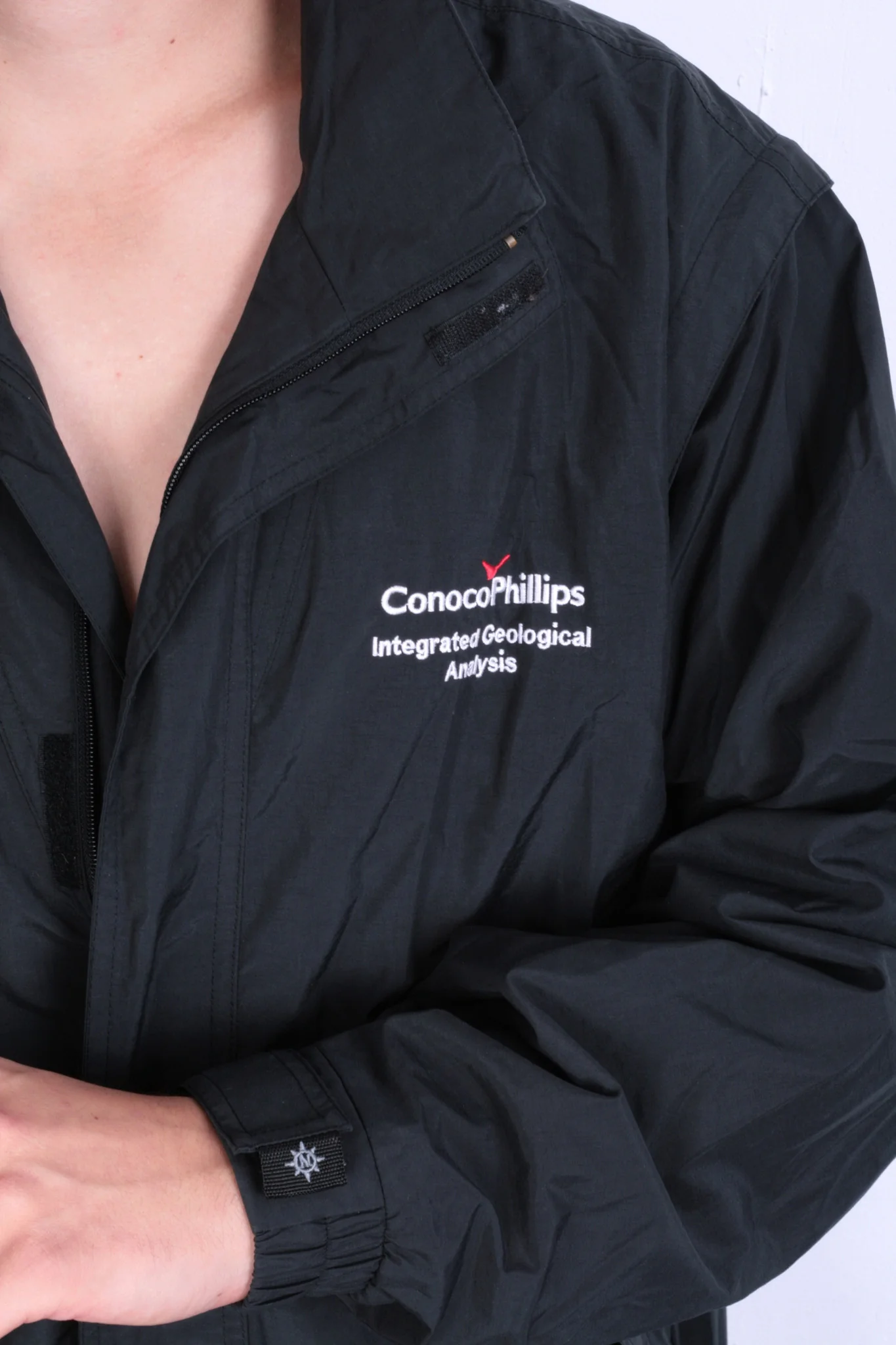 North End Mens L Jacket Full Zipper Black Waterproof - Image 3