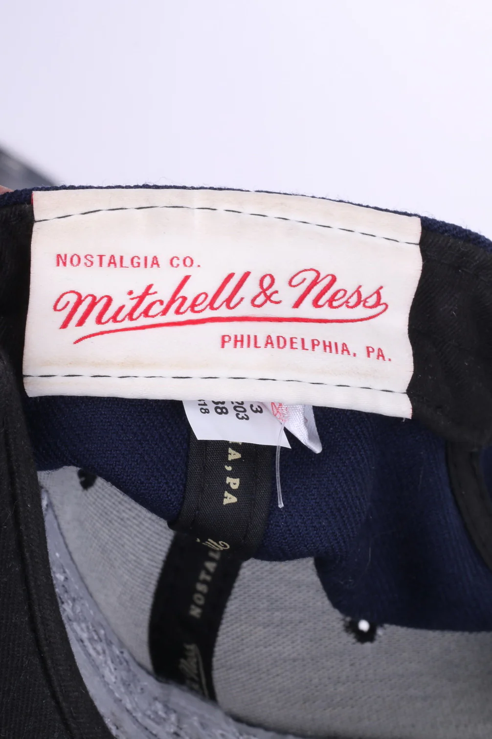 Nostalgia Co. Mitchell&Nes Philadephia Mens Caps Navy Adjustable Fit - Image 3