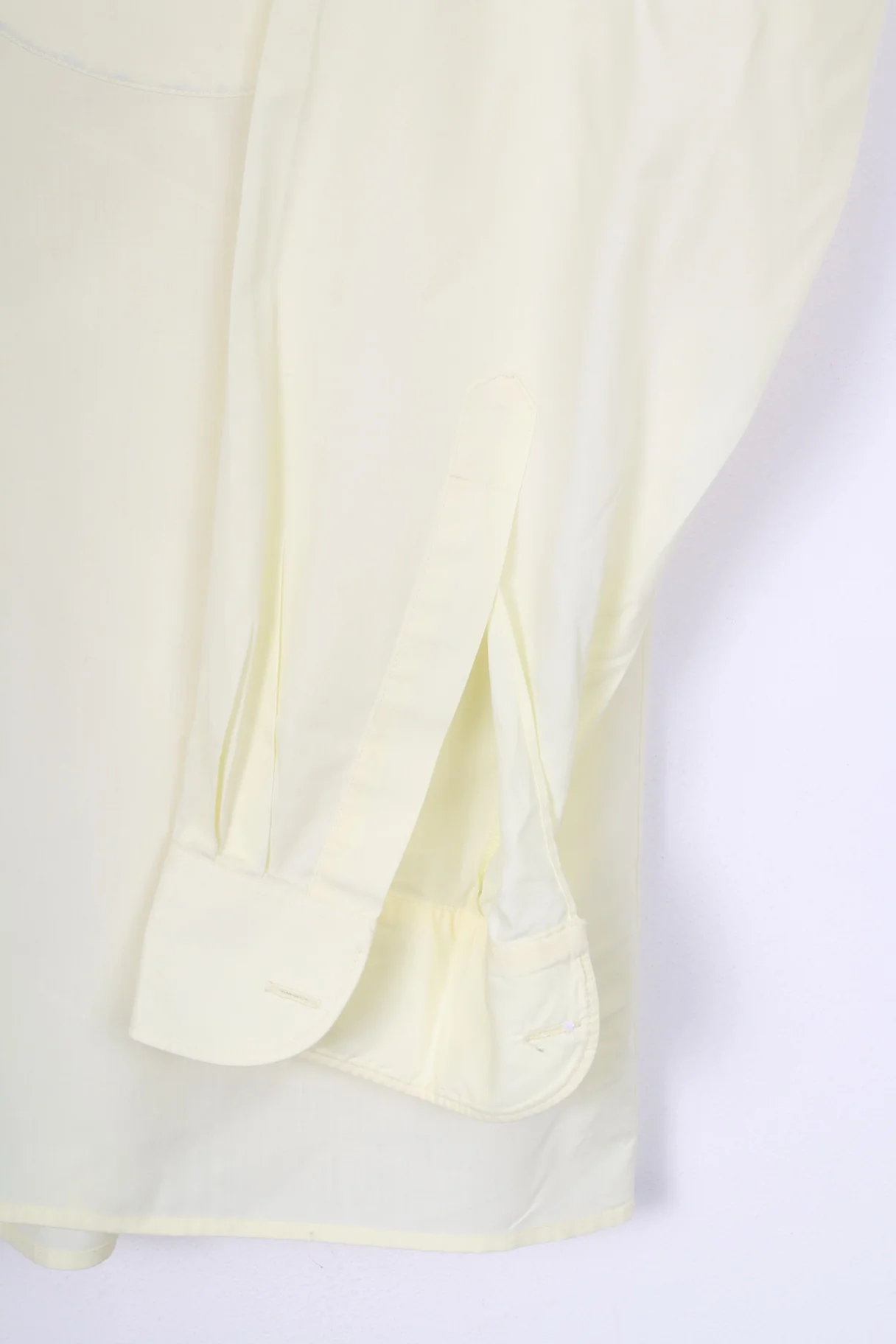 Olymp Golf Mens 42 XL Casual Shirt Yellow Cotton Long Sleeve - Image 3