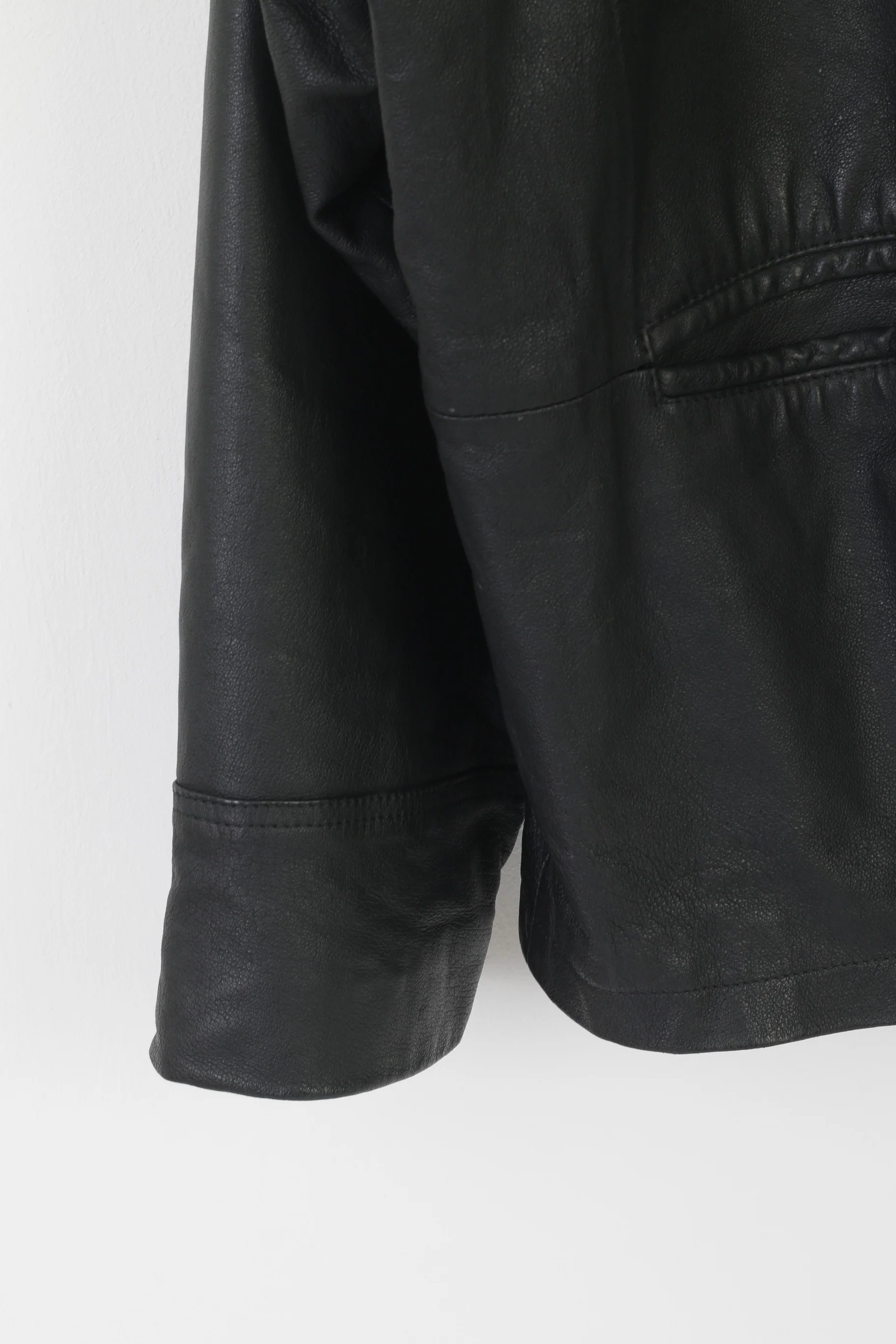 Original Hardware 57 Heavy Men 3XL Jacket Black Leather Vintage Collared Classic Top - Image 4