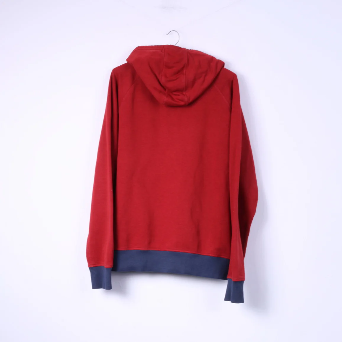 Original Penguin Mens XL Sweatshirt Red Hooded Full Zipper Sportswear Top - Image 6
