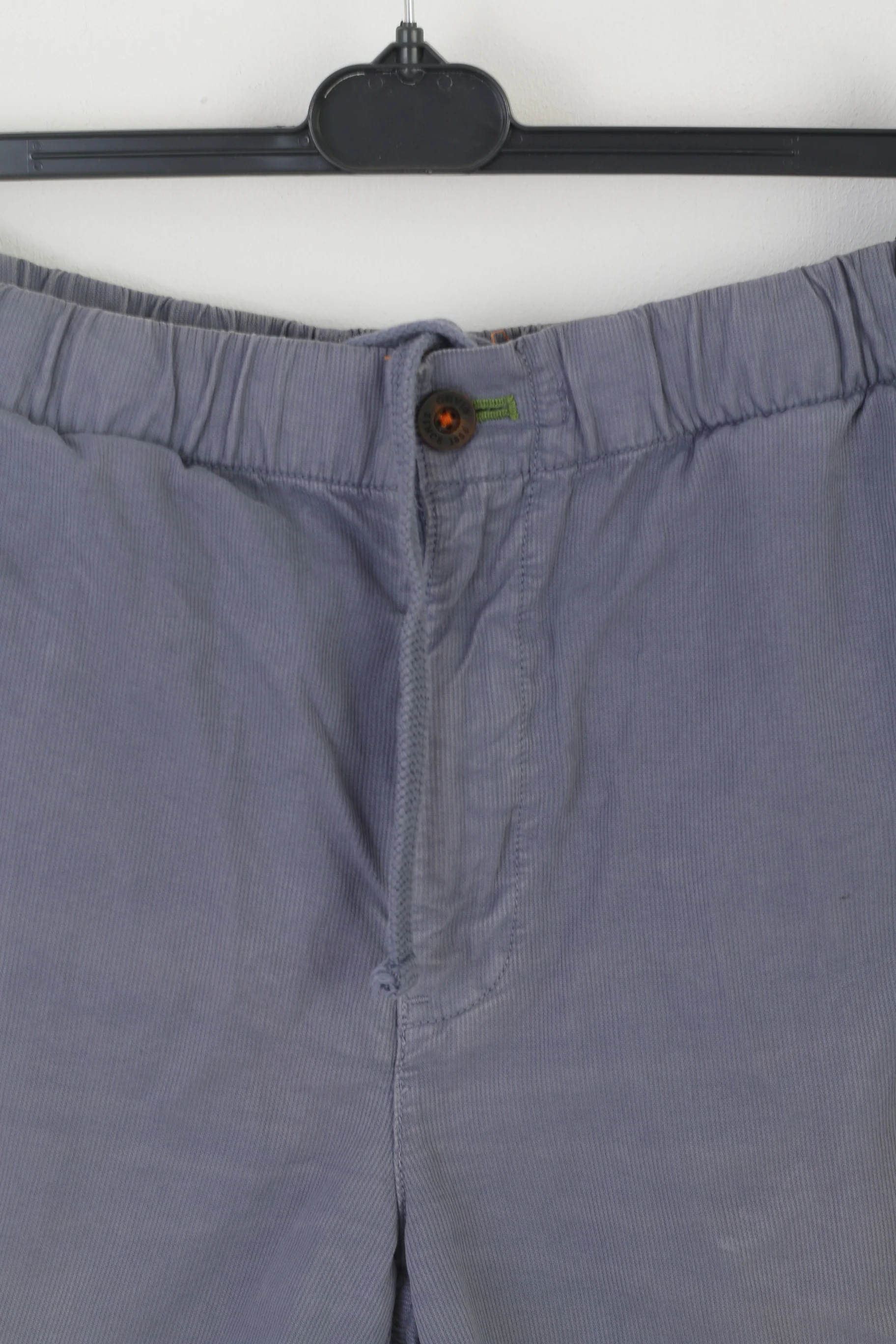 Orvis Men 34 Shorts Blue Cotton Multi Pockets Retro Style Waist Band - Image 2