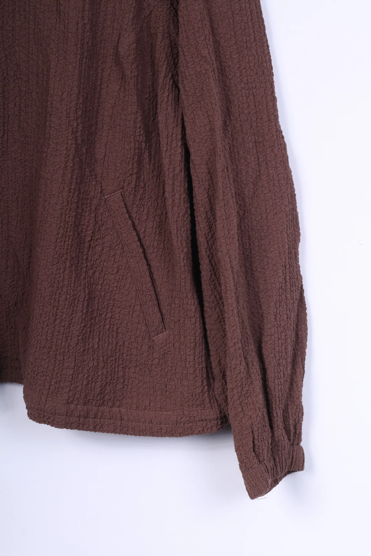 Orvis Womens XL Jacket Brown Full Zipper Summer Rayon Vintage - Image 3