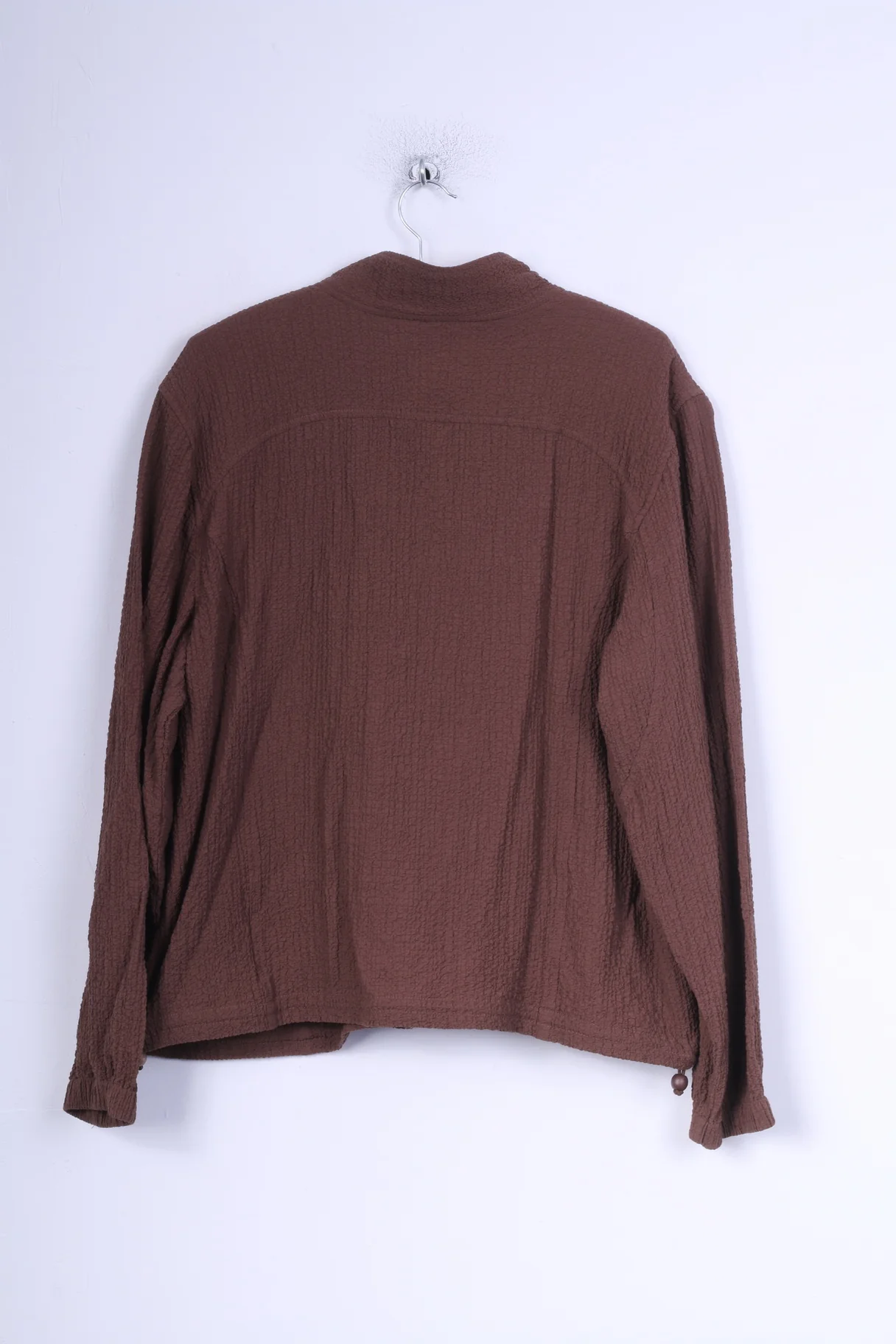 Orvis Womens XL Jacket Brown Full Zipper Summer Rayon Vintage - Image 5