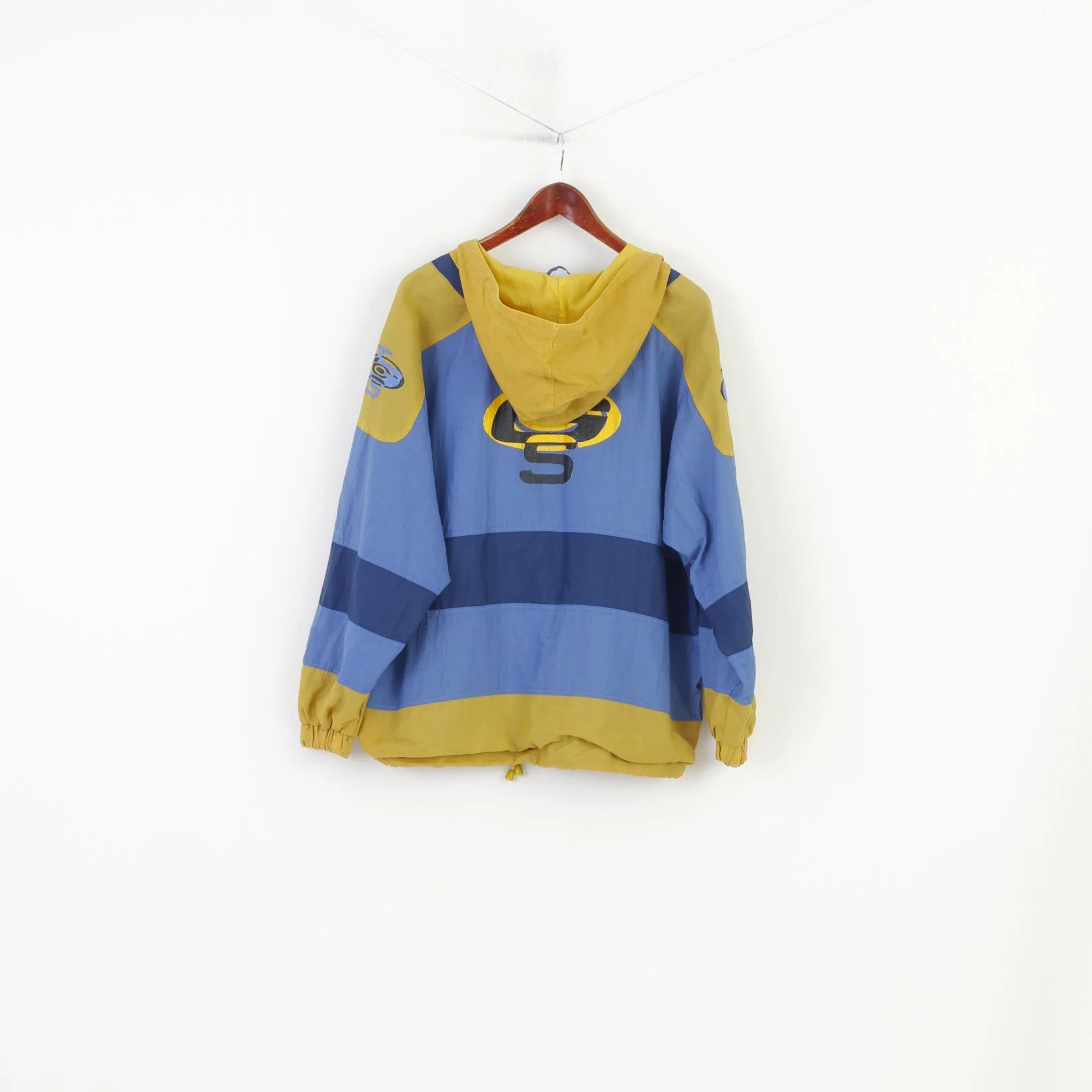 Outdoor Tigers Garments Unisex M  176 Jacket Nylon Waterproof Hood Blue Vintage - Image 2