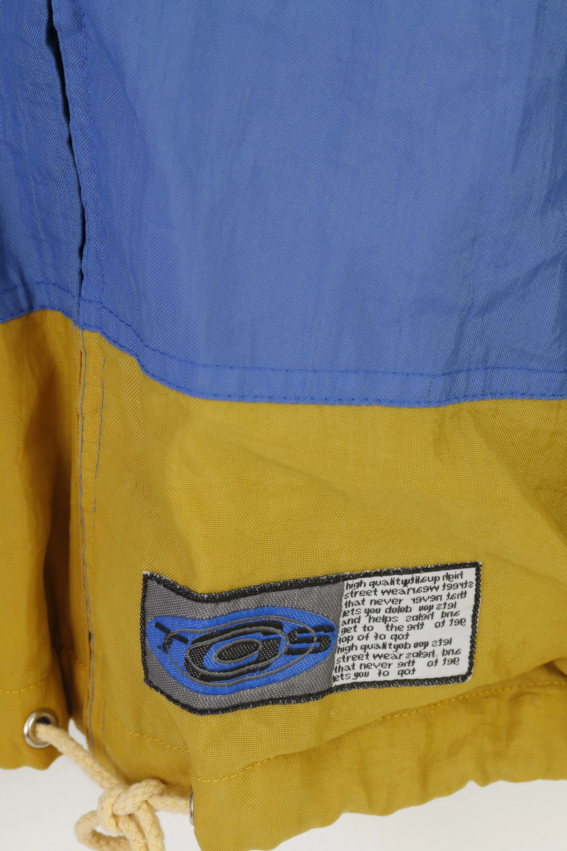 Outdoor Tigers Garments Unisex M  176 Jacket Nylon Waterproof Hood Blue Vintage - Image 6