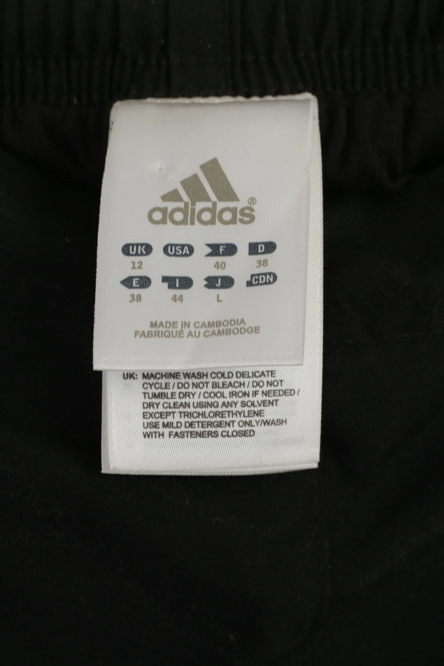 Adidas Women 12 M Sweatpants Black Vintage Sportswear Straight Run Pants - Image 4
