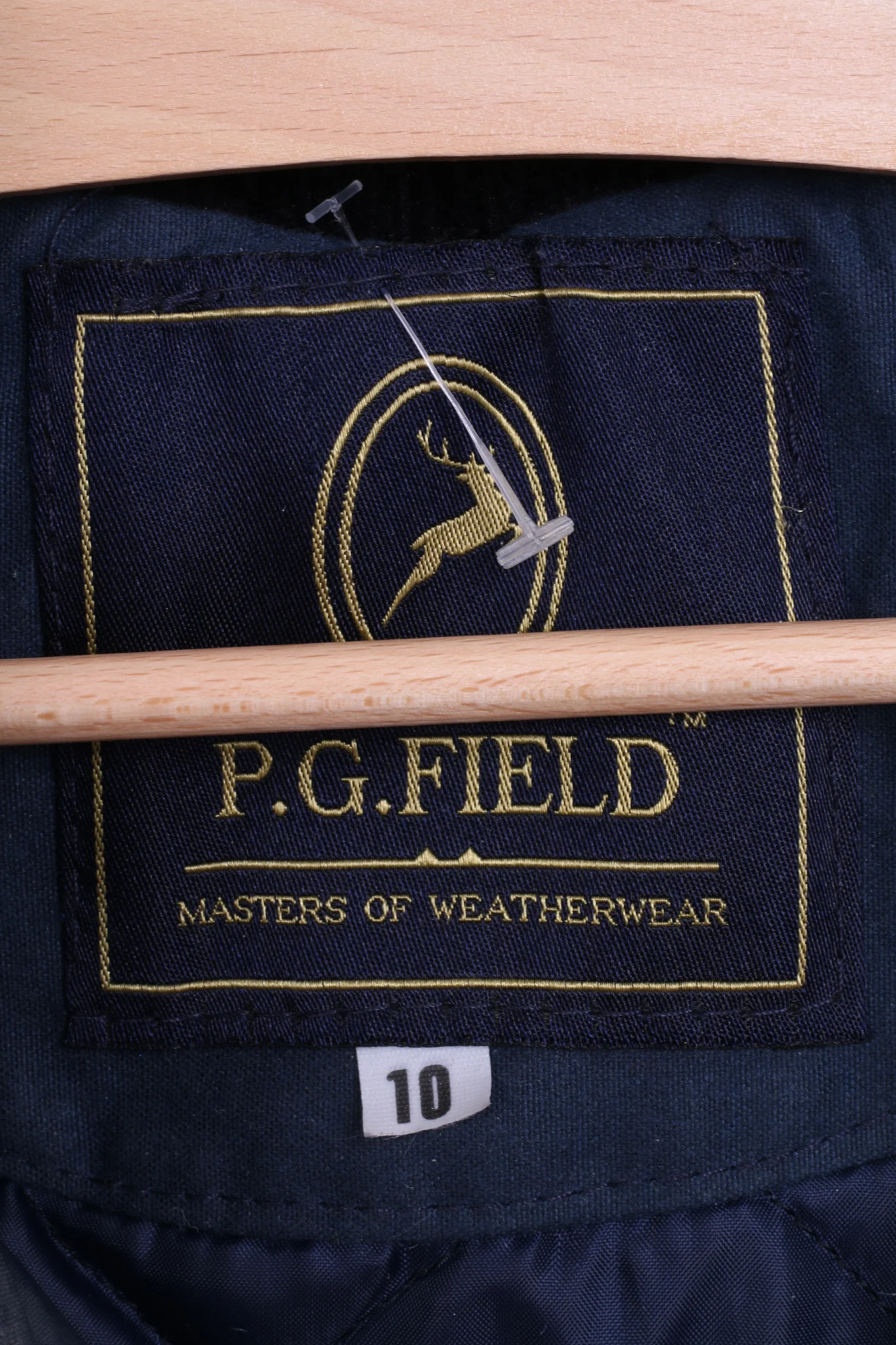 P.G. Field Womens 10 M Jacket Navy Harrington Jacket Cotton Padded - Image 8