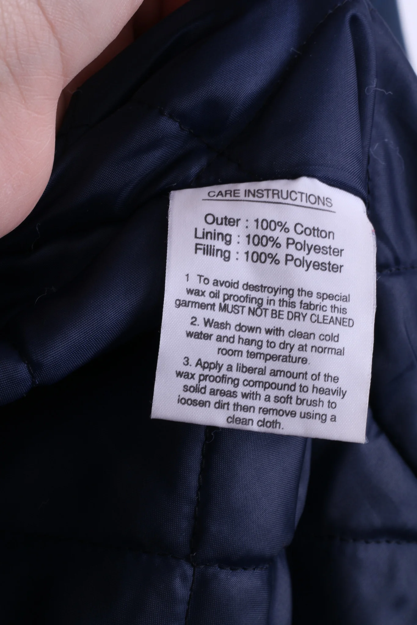 P.G. Field Womens 10 M Jacket Navy Harrington Jacket Cotton Padded - Image 9