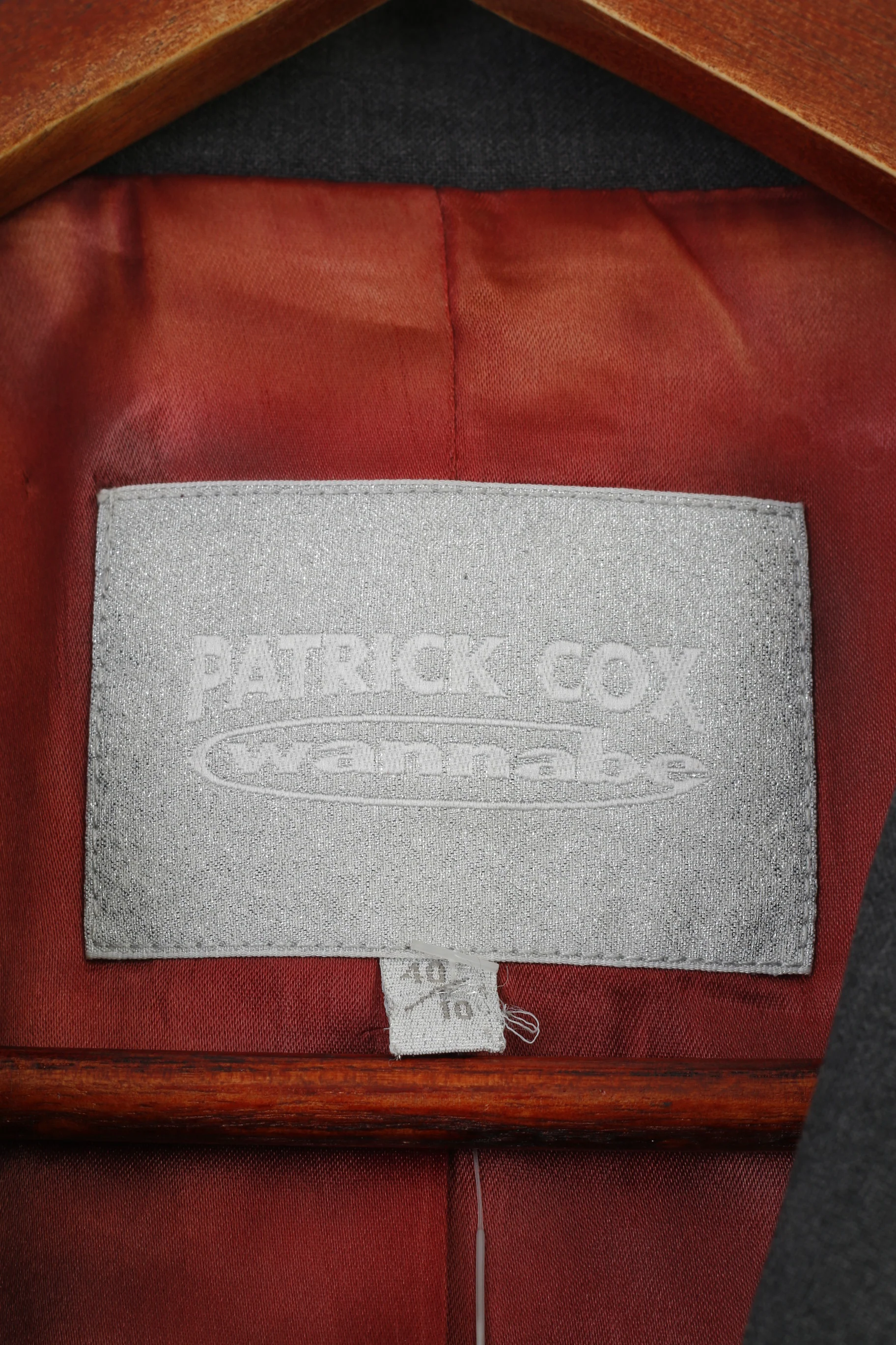 Patrick Cox Woman 40 10 Jacket Grey Long Sleeve Breasted Jacket Elegant Pockets Top - Image 4