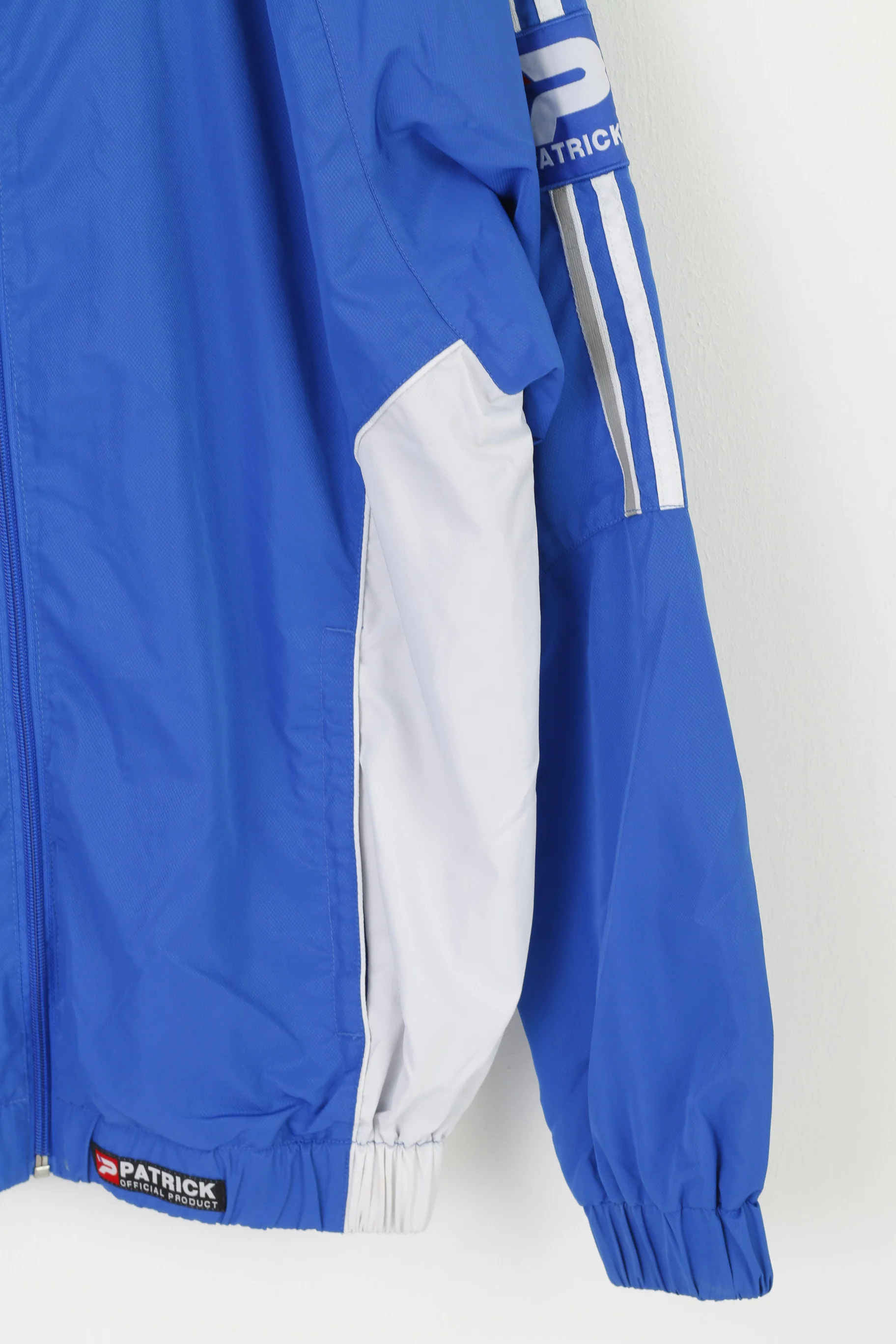 Patrick Men M Jacket Blue Vintage Sportswear Zip Up Lightweight Track Top - Image 3