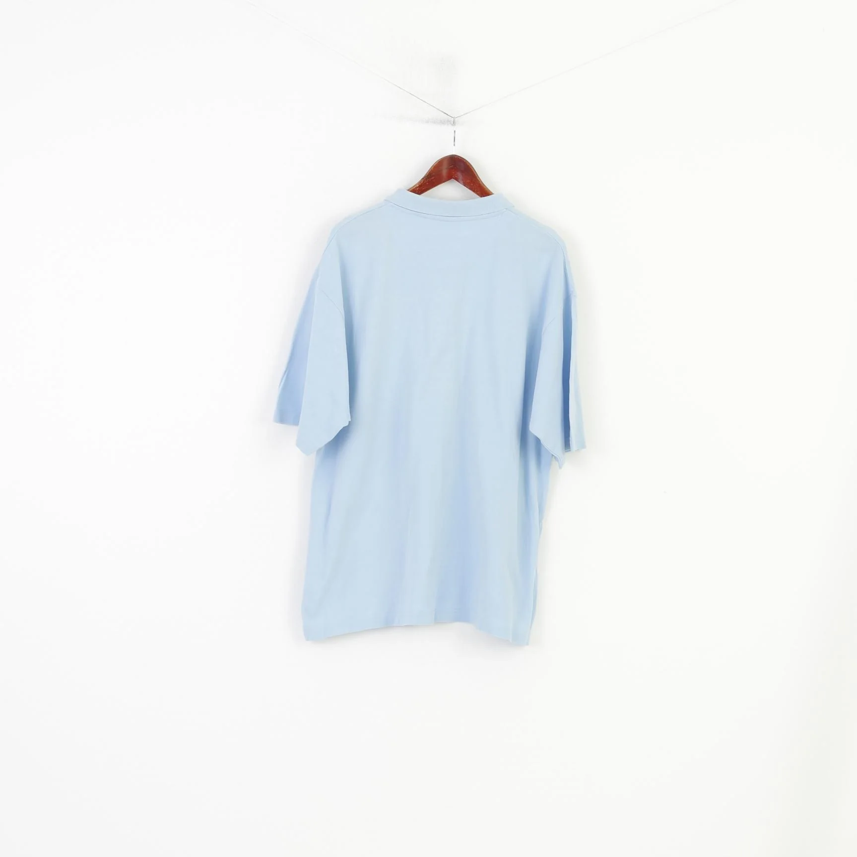 Patrick Men XXL Polo Shirt Blue Cotton Short Sleeve Sport Vintage Top - Image 6