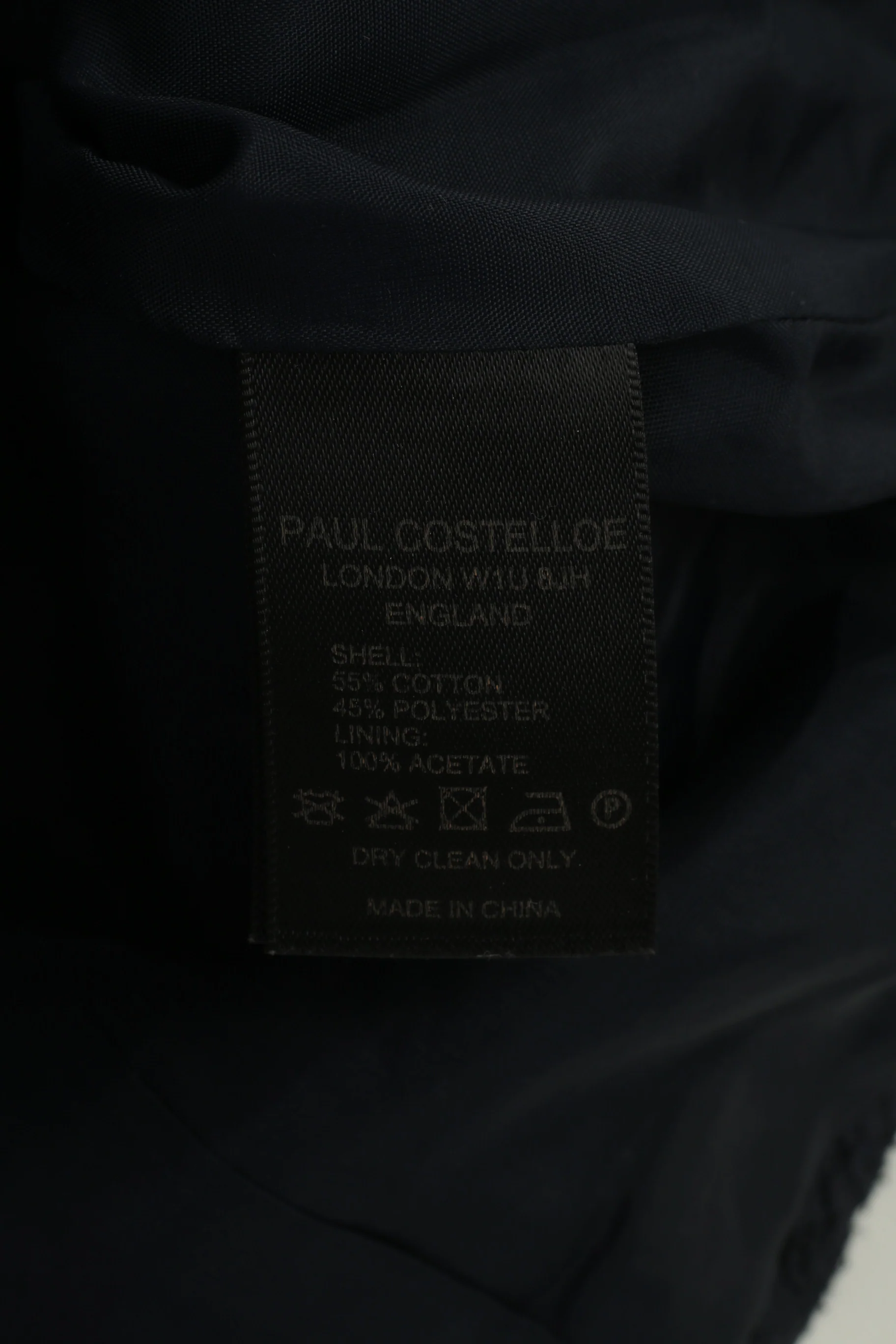 Paul Costelloe Woman XS Jacket Navy Bottoms  Embroidery Cotton Blacklabel Pockets Top - Image 5