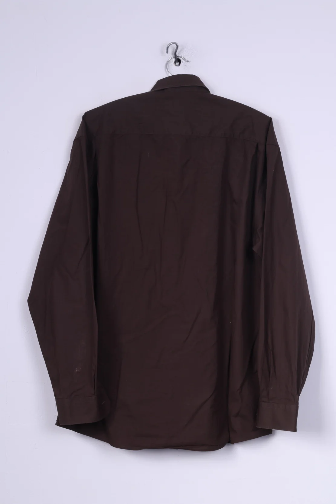 Paul R.Smith Mens M 39/40 Casual Shirt Brown Cotton Long Sleeve - Image 6