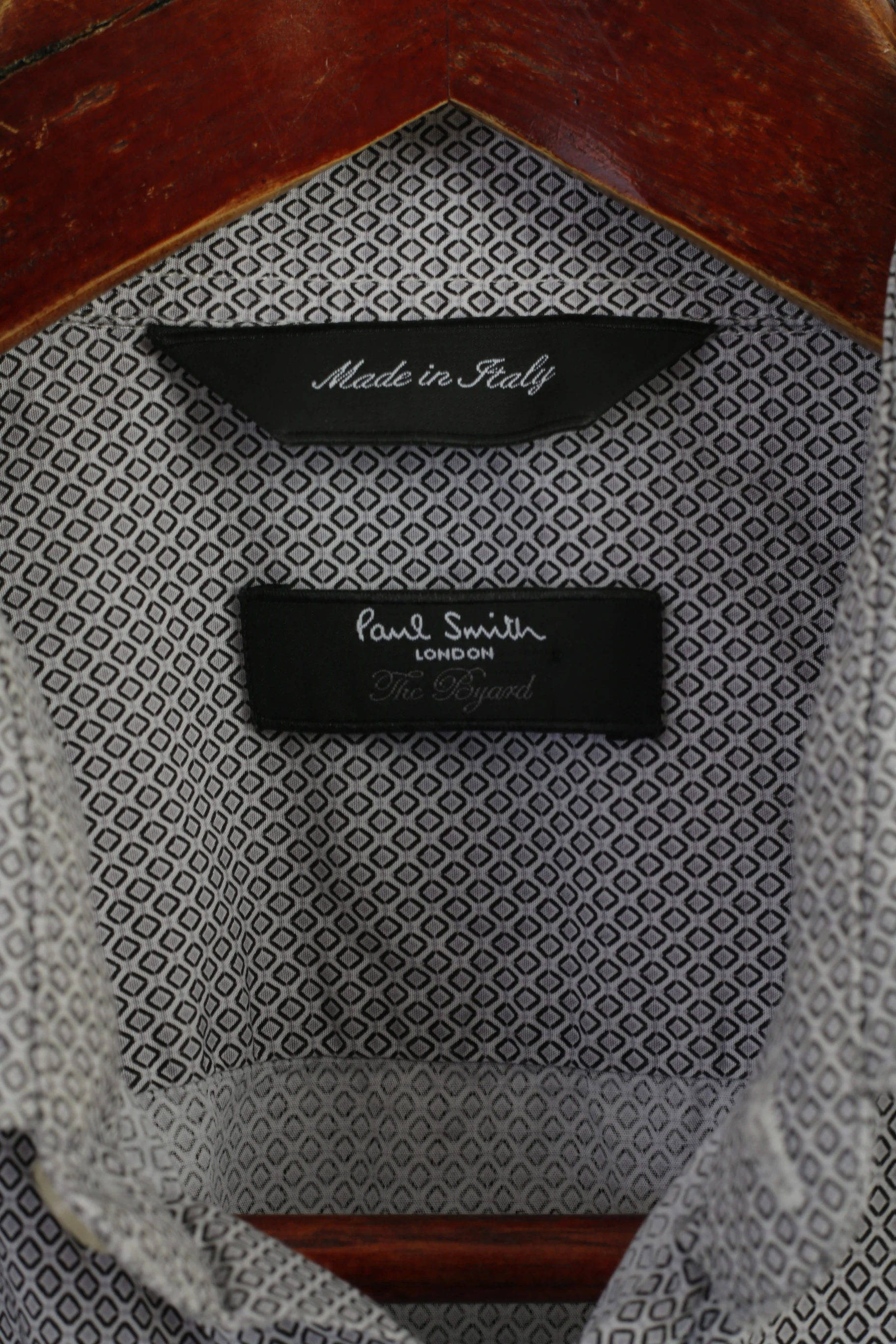 Paul Smith Men 15.5 39 M Casual Shirt Blue Cotton Printed Made in Italy Top - Image 5