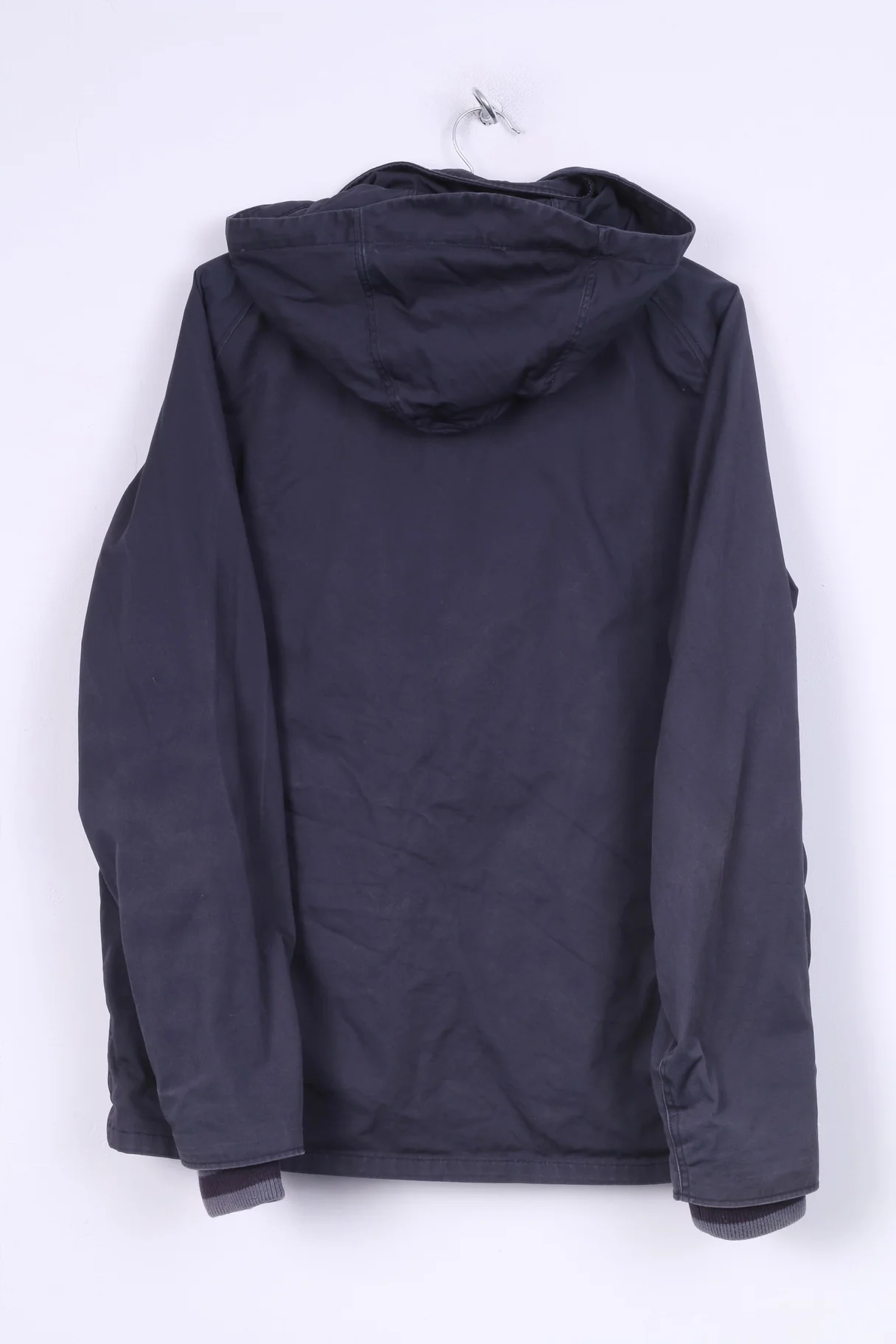 Paul Smith PSJ Mens XL Jacket Full Zipper Blue Cotton Hooded - Image 7