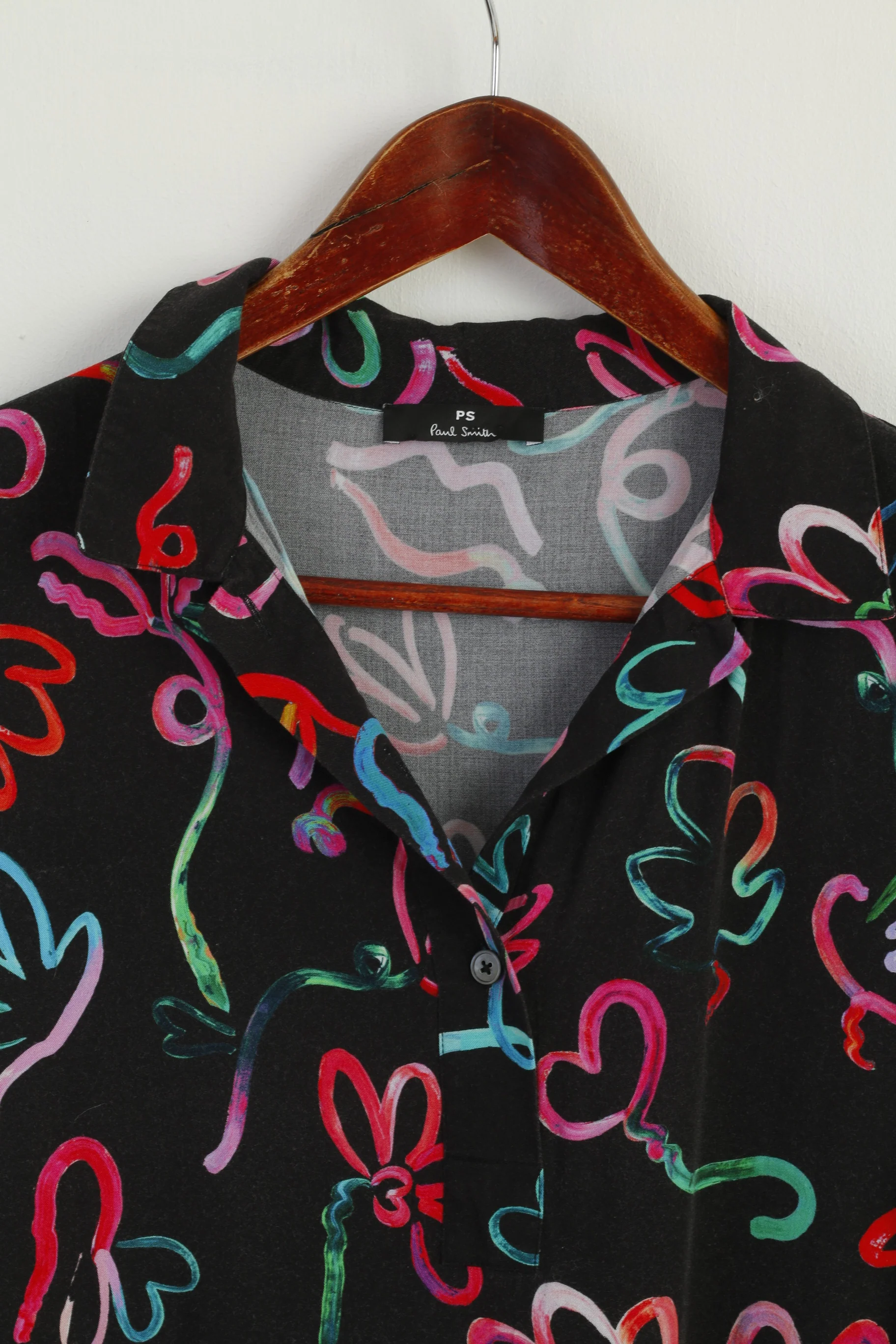 Paul Smith Women 42 S Mini Dress Black Viscose Summer Printed - Image 3