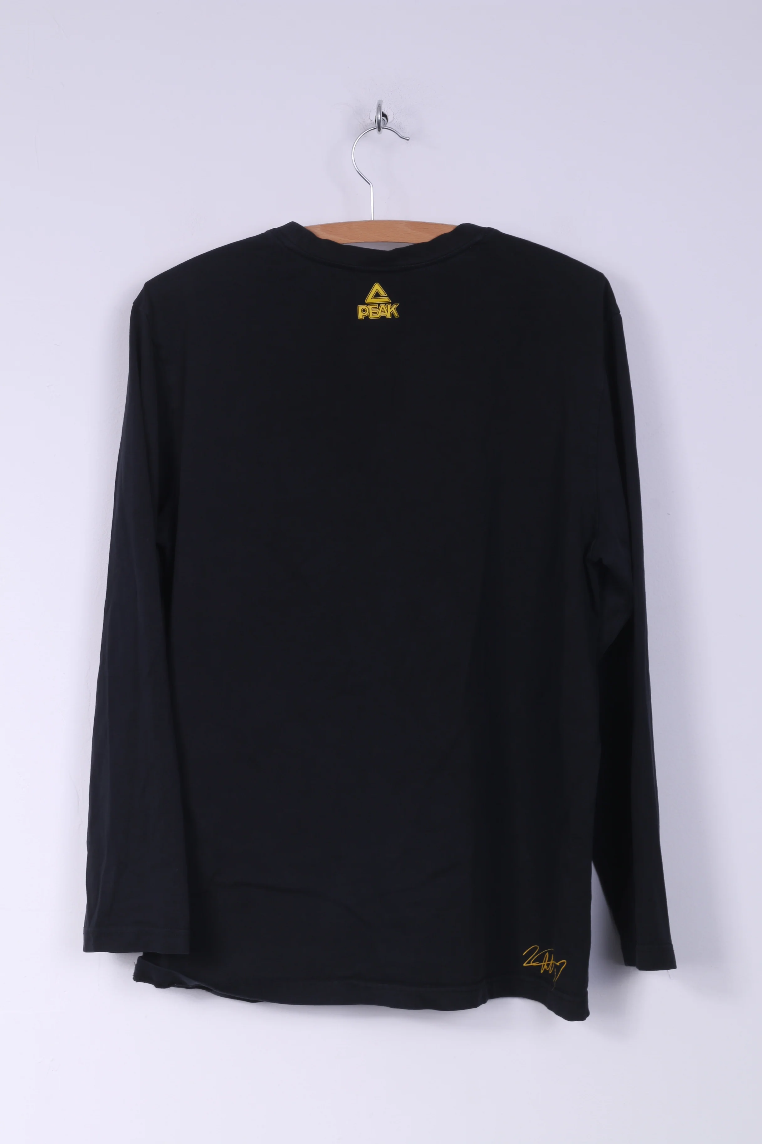 Peak Basketball Youth 3XL(Mens L) Graphic Shirt Long Sleeve Black Crew Neck - Image 7