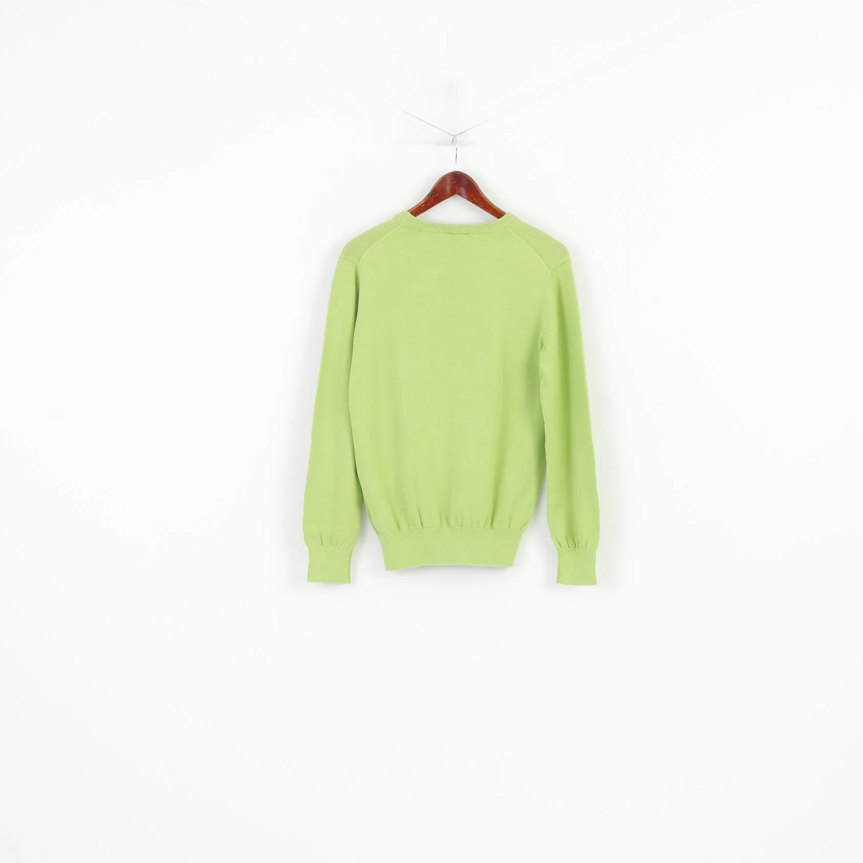 Peak Performance Men M Jumper Green Cotton Crew Neck Sweater Logo Nature Vintage Top - Image 7