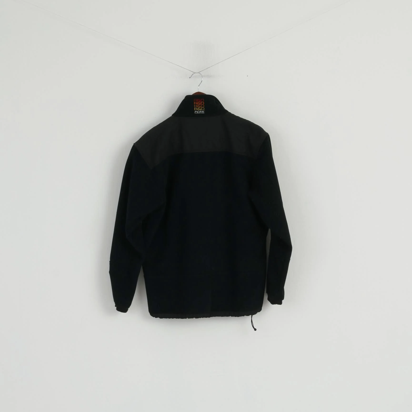 Peak Performance Men S Jacket Black Windstopper Fleece Outdoor Full Zipper Design Sweden Top - Image 8