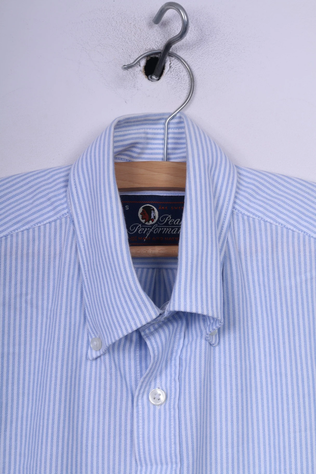 Peak Performance Mens S Casual Shirt Button Down Collar Striped Long Sleeve - Image 2