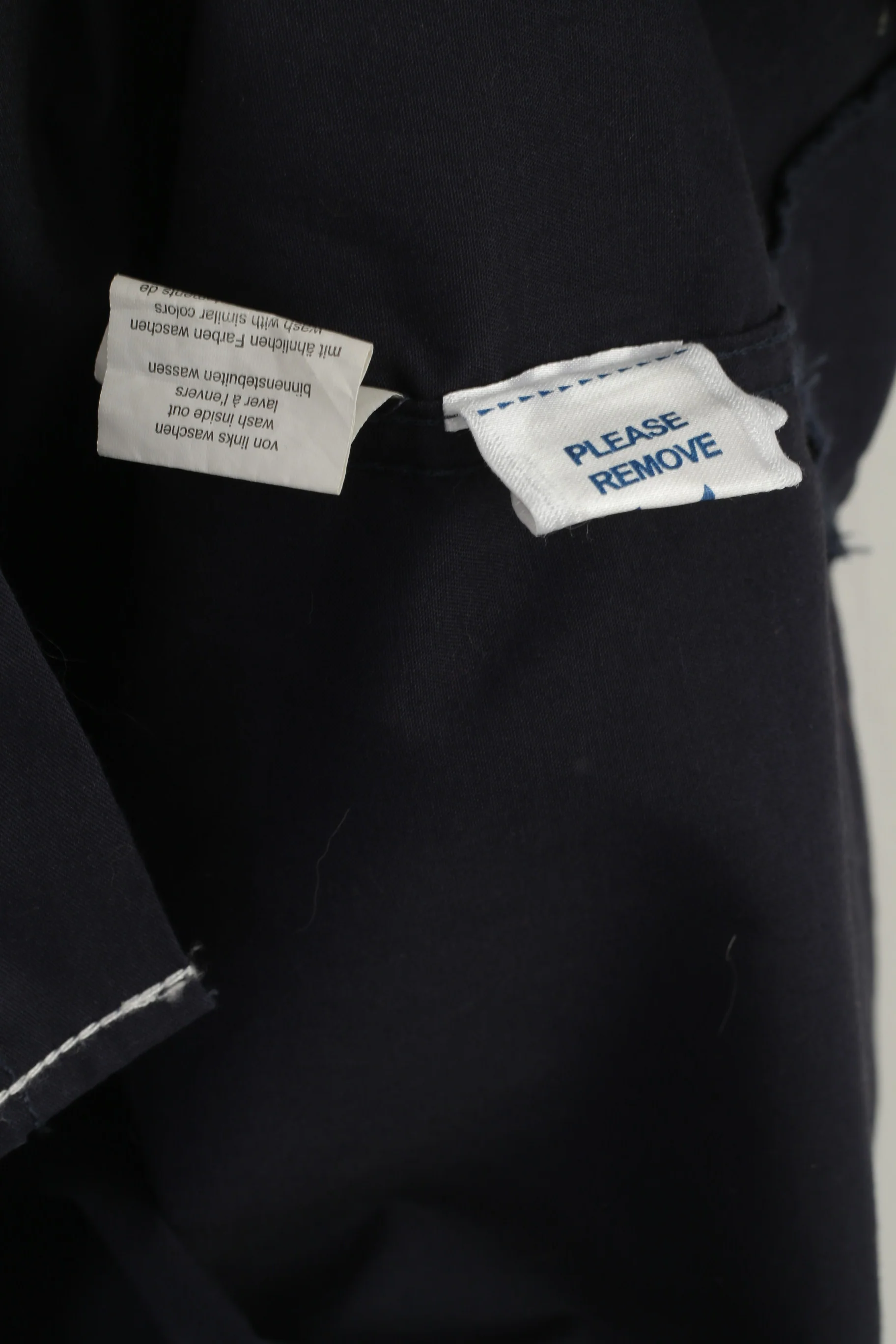 Peakstone Men 6XL Casual Shirt Navy Cotton New York City Emroidered Top - Image 6