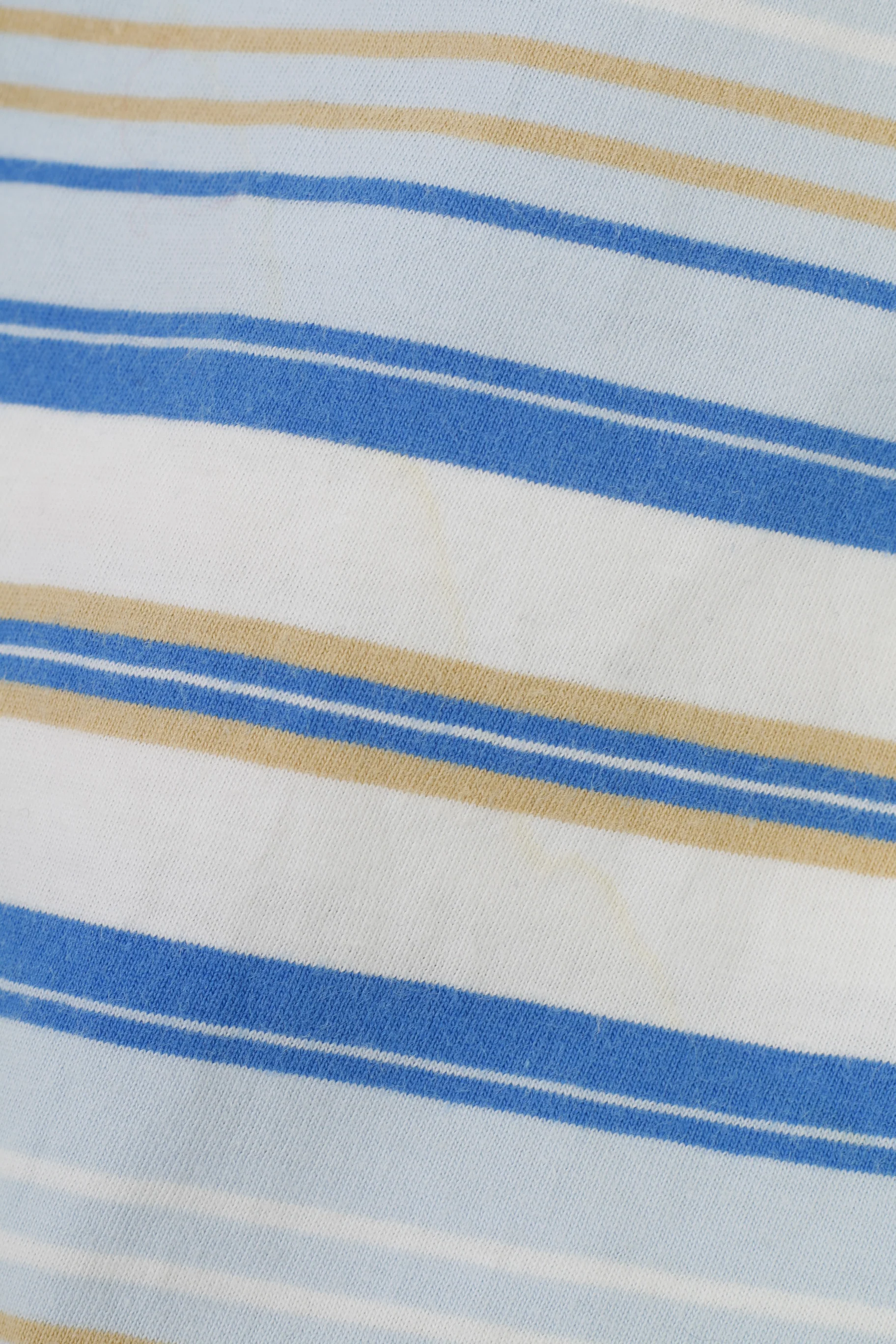 Penguin Men M Polo Shirt Striped Blue Cotton Heritage Slim Fit Collar Short Sleeve Top - Image 5