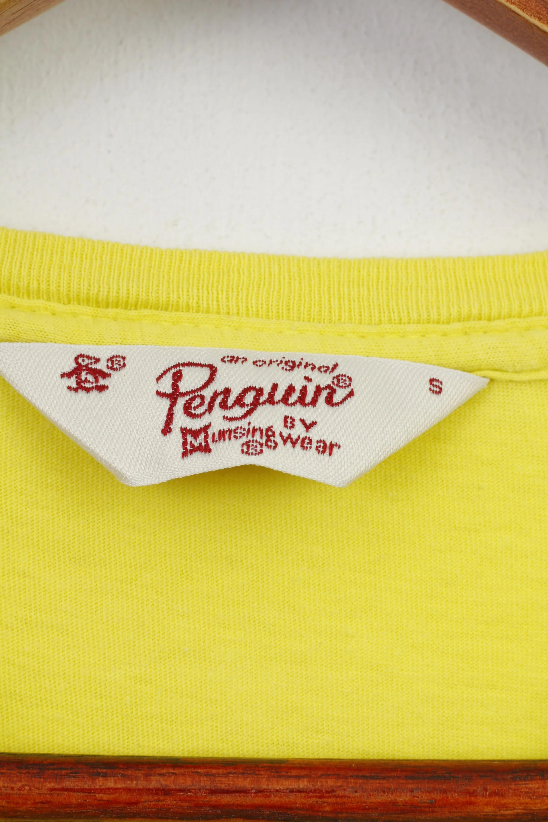 Penguin Men S T-Shirt Yellow Cotton Crew Neck Summer Penguin Graphic Top - Image 5