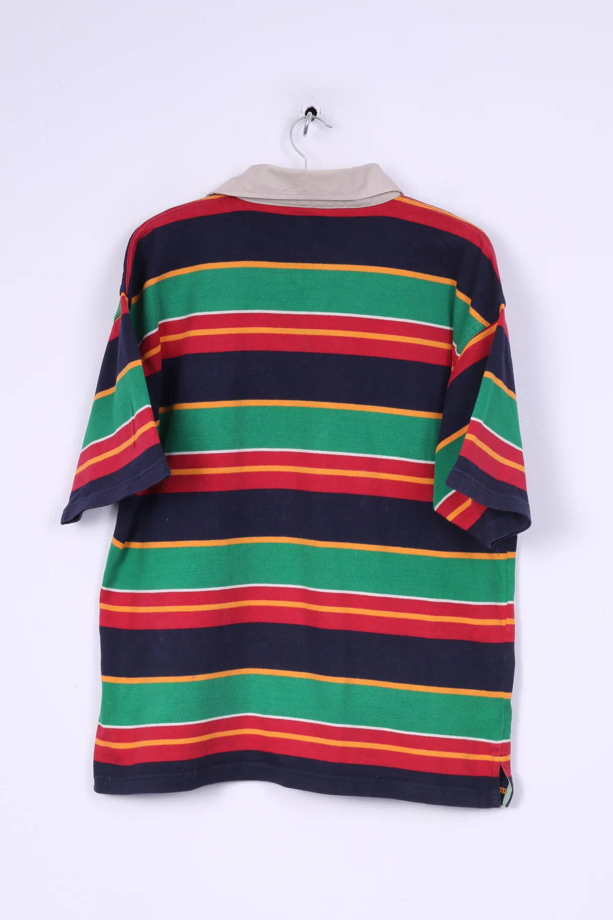 Peper Work Mens XL Polo Shirt Striped Multicolor Short Sleeve Cotton - Image 6