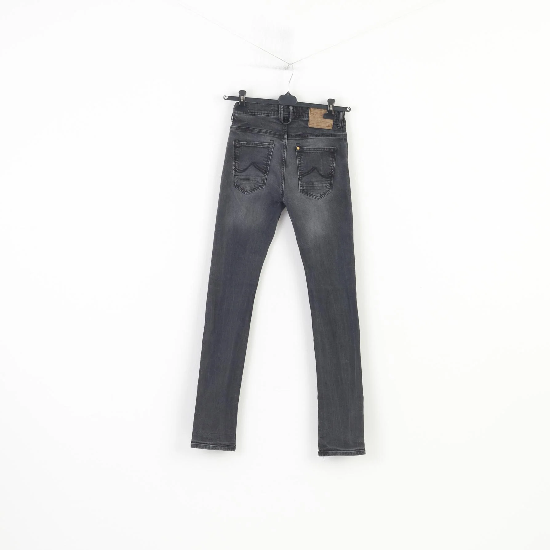 Petrol Industries Women 28 Trousers Charcoal Slim Fit  Cotton Denim Stretch Pants Jeans - Image 7