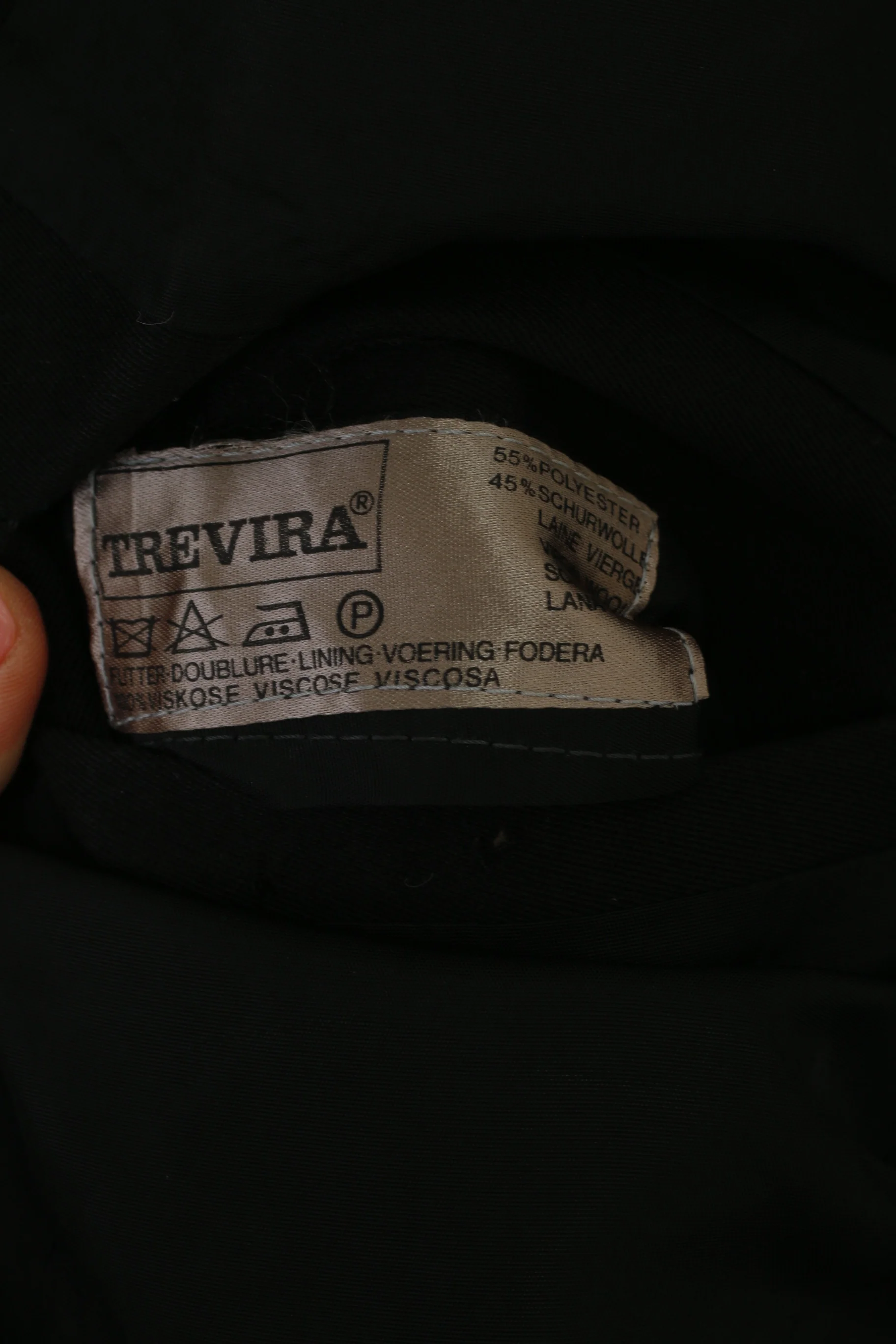 BOKER Herne Men 40 Blazer Black Wool Blend Vintage West Germany Jacket - Image 6