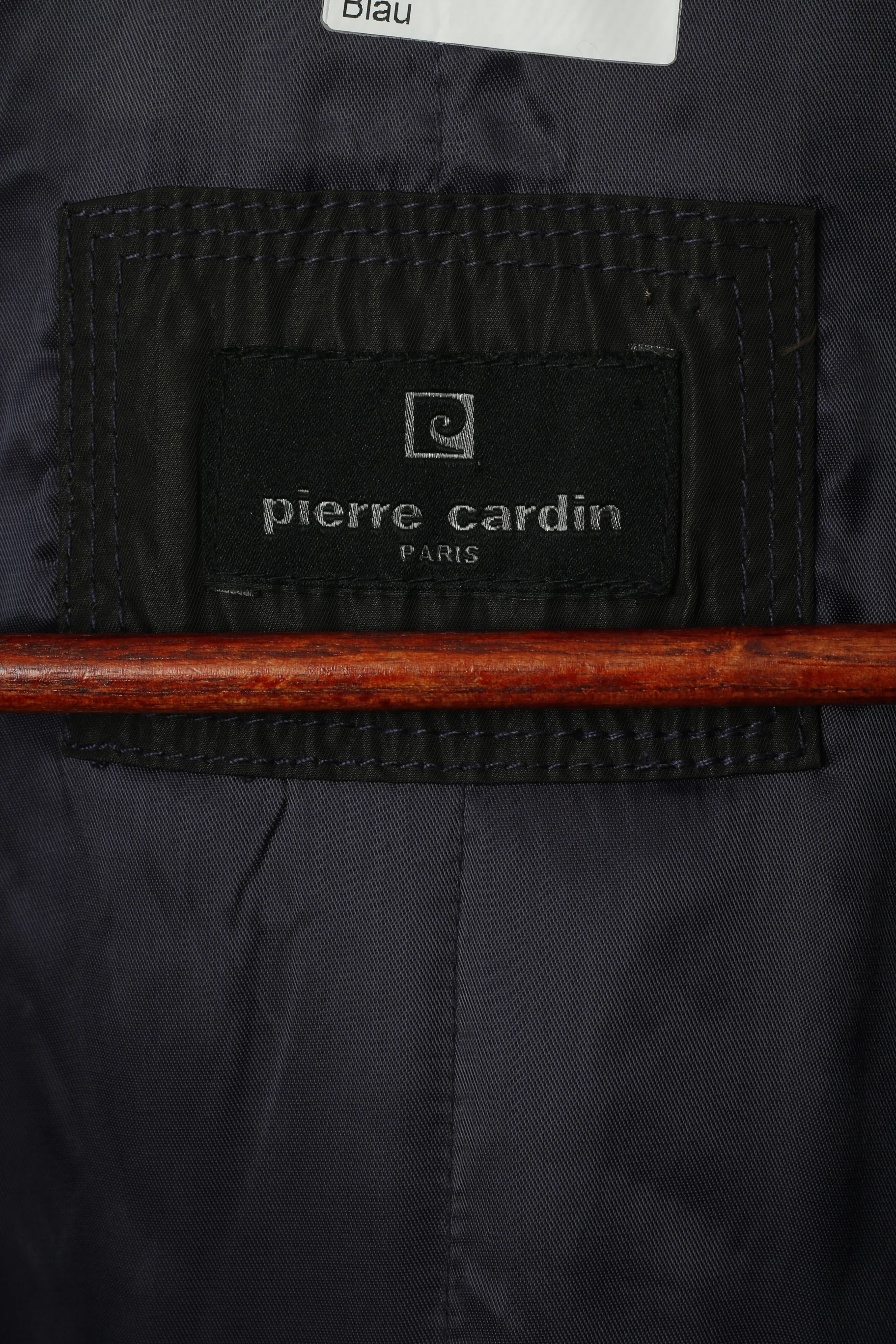 Pierre Cardin Paris Men 27 L Jacket Dark Brown Shiny Padded Military Casual Top - Image 5