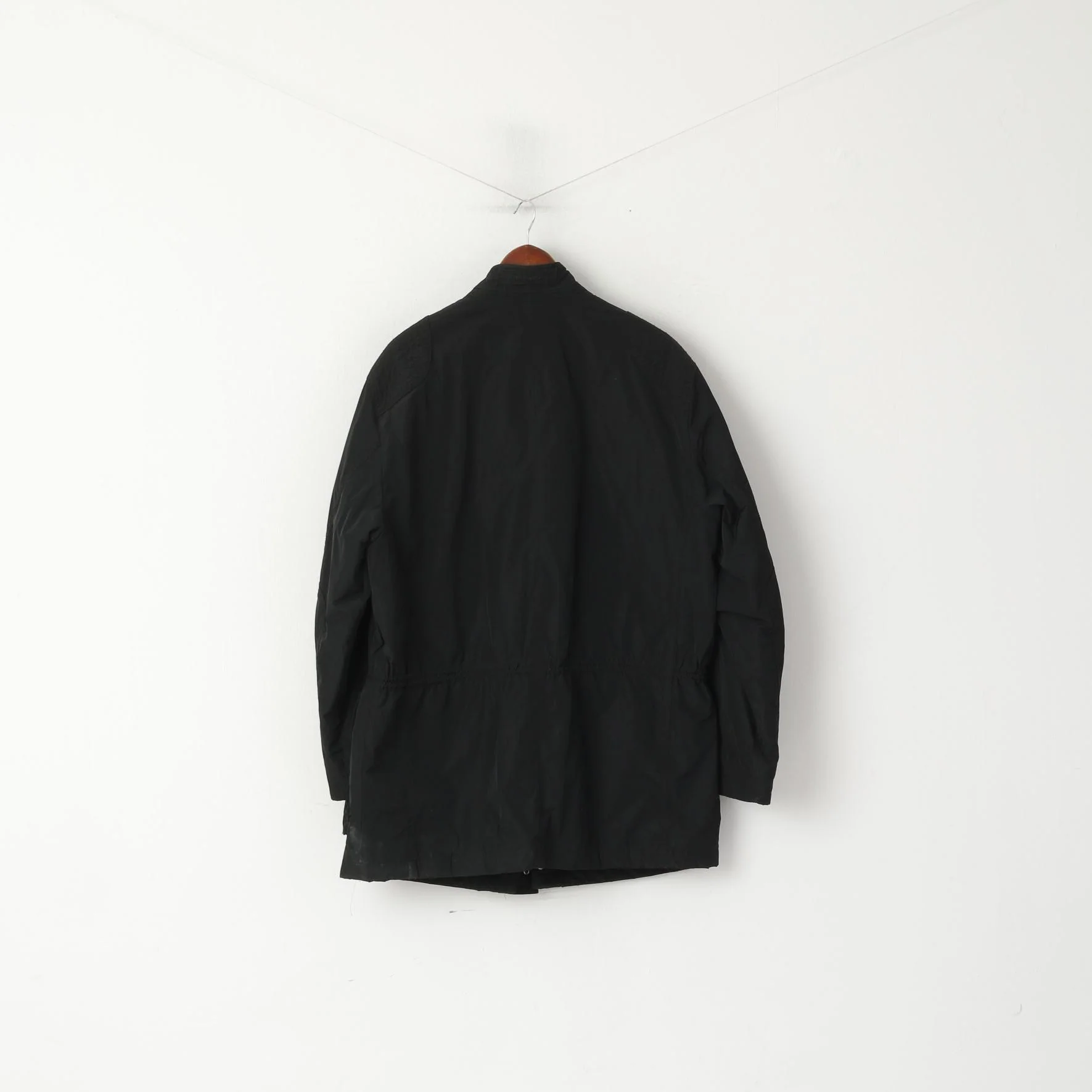 Pierre Cardin Paris Men 56 XL Jacket Black Casual Heritage Detailed Buttons Zip Top Top - Image 11