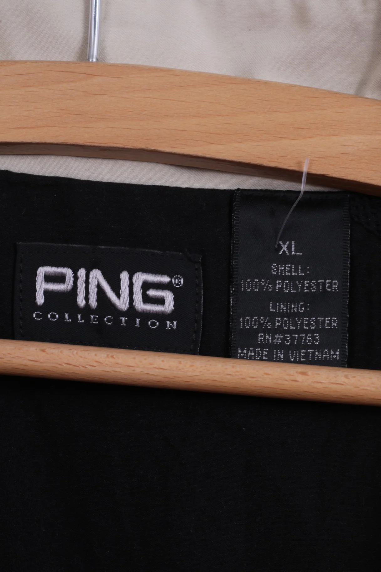 Ping Collection Mens XL Pullover Jacket Black Golf Zip Neck Superior Sportswear - Image 6