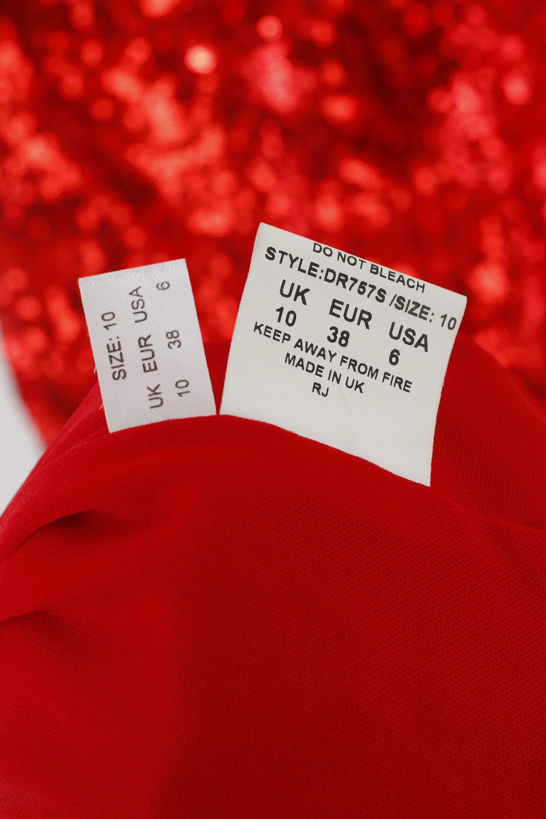 Pink Boutique Women 10 38 Maxi Dress Red Sequin Bow at the Back Sexi Evening Gown - Image 4