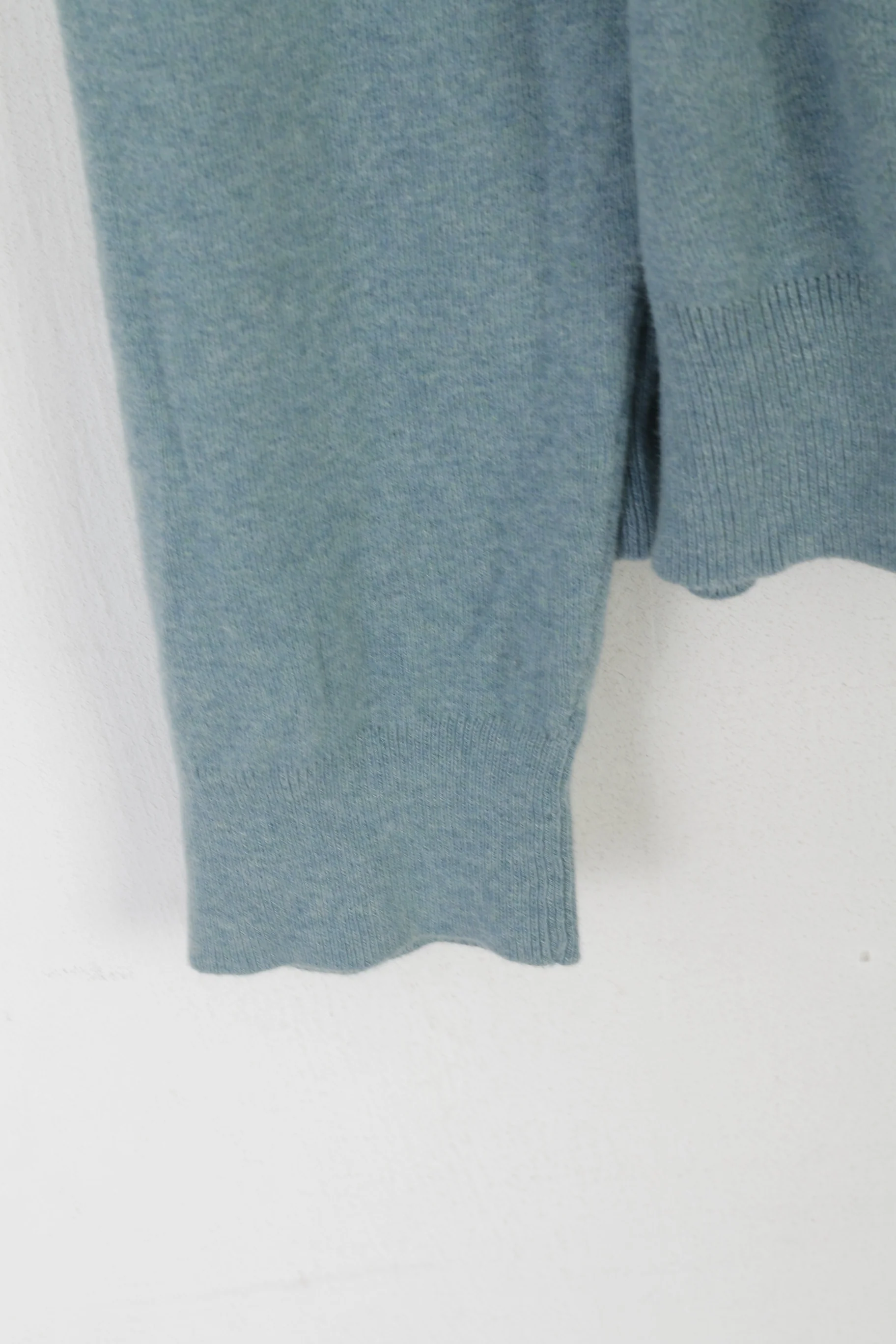 Polo by Ralph Lauren Men L Jumper Green Blue 100% Cotton V Neck Sweater - Image 3