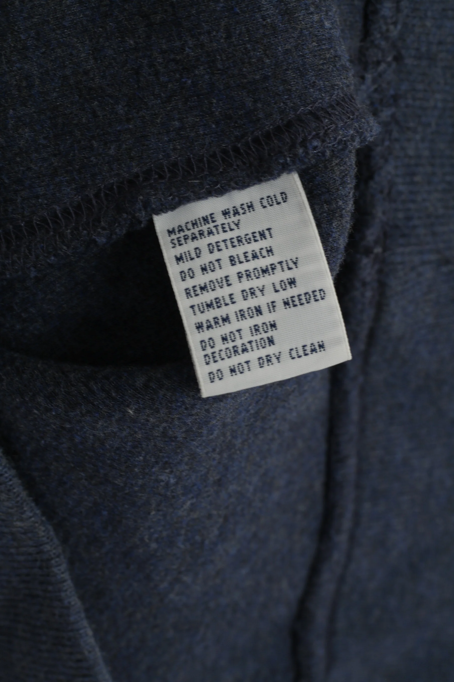 Polo By Ralph Lauren Men M Sweatshirt Navy Cotton Vintage Plain Classic Top - Image 6