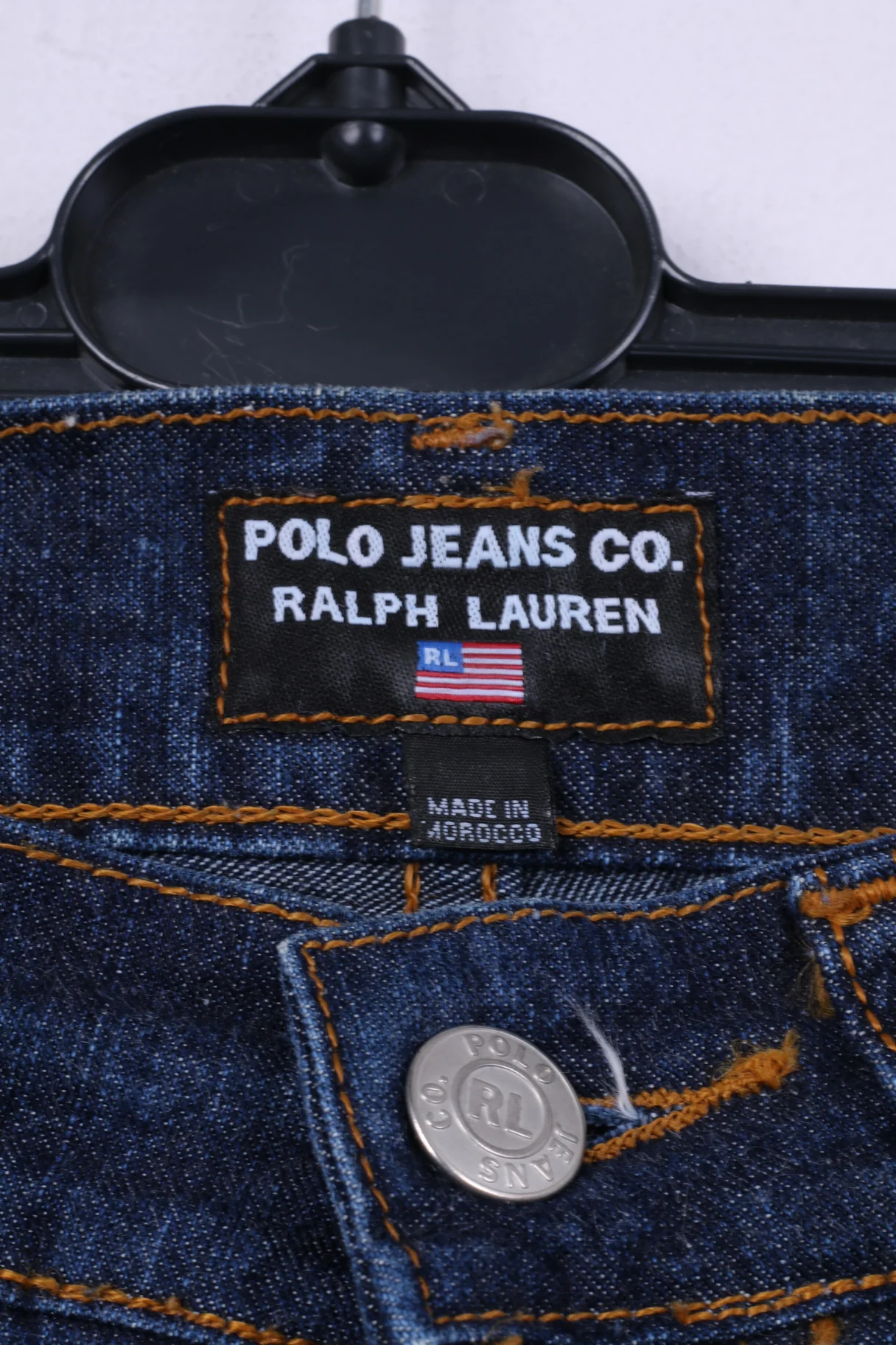 Polo Jeans Co.Ralph Lauren Womens W6 L33 Trousers Denim Navy Cotton - Image 3