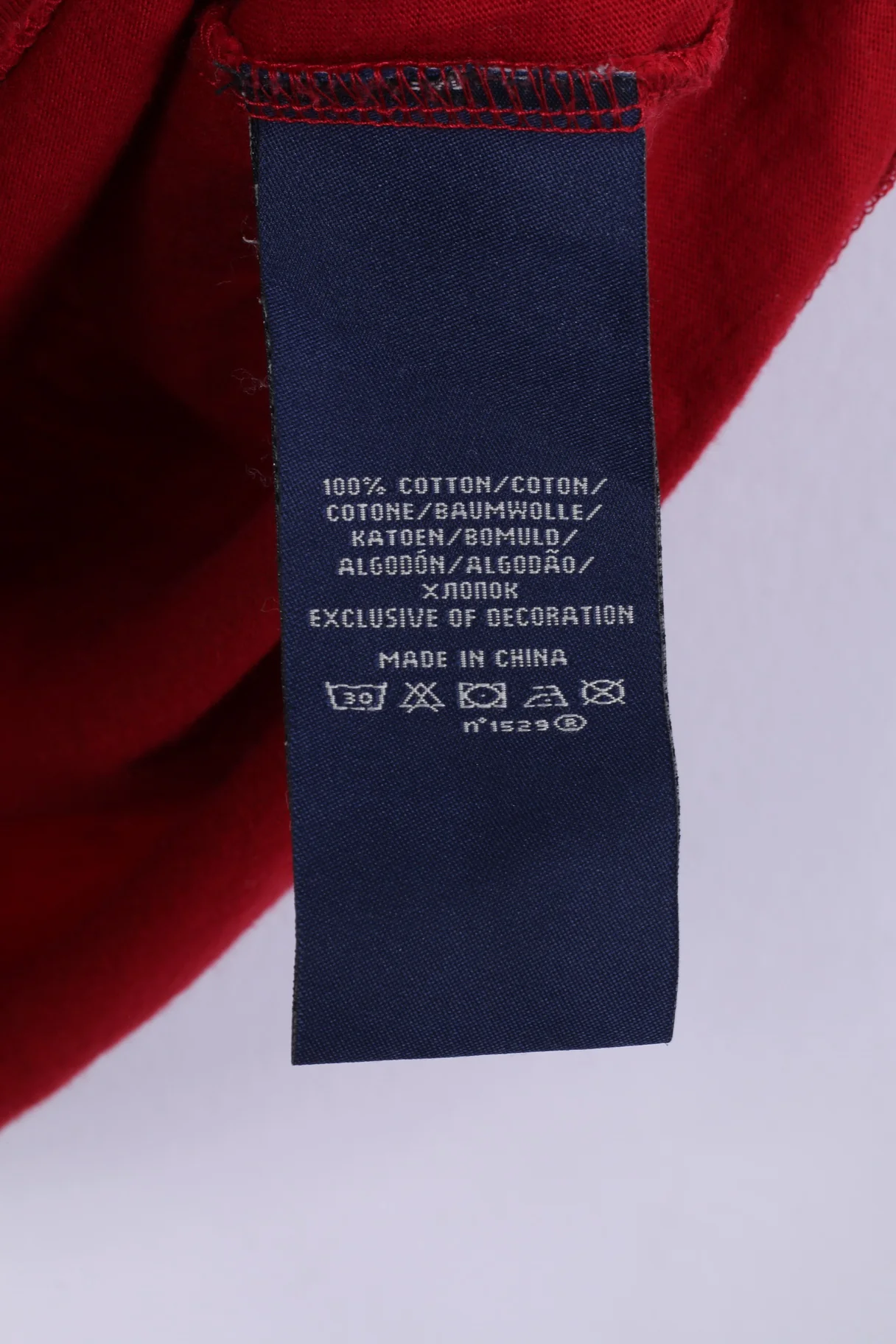 Polo Ralph Lauren Women XL Shirt Red Cotton Crew Neck Graphic Top - Image 5
