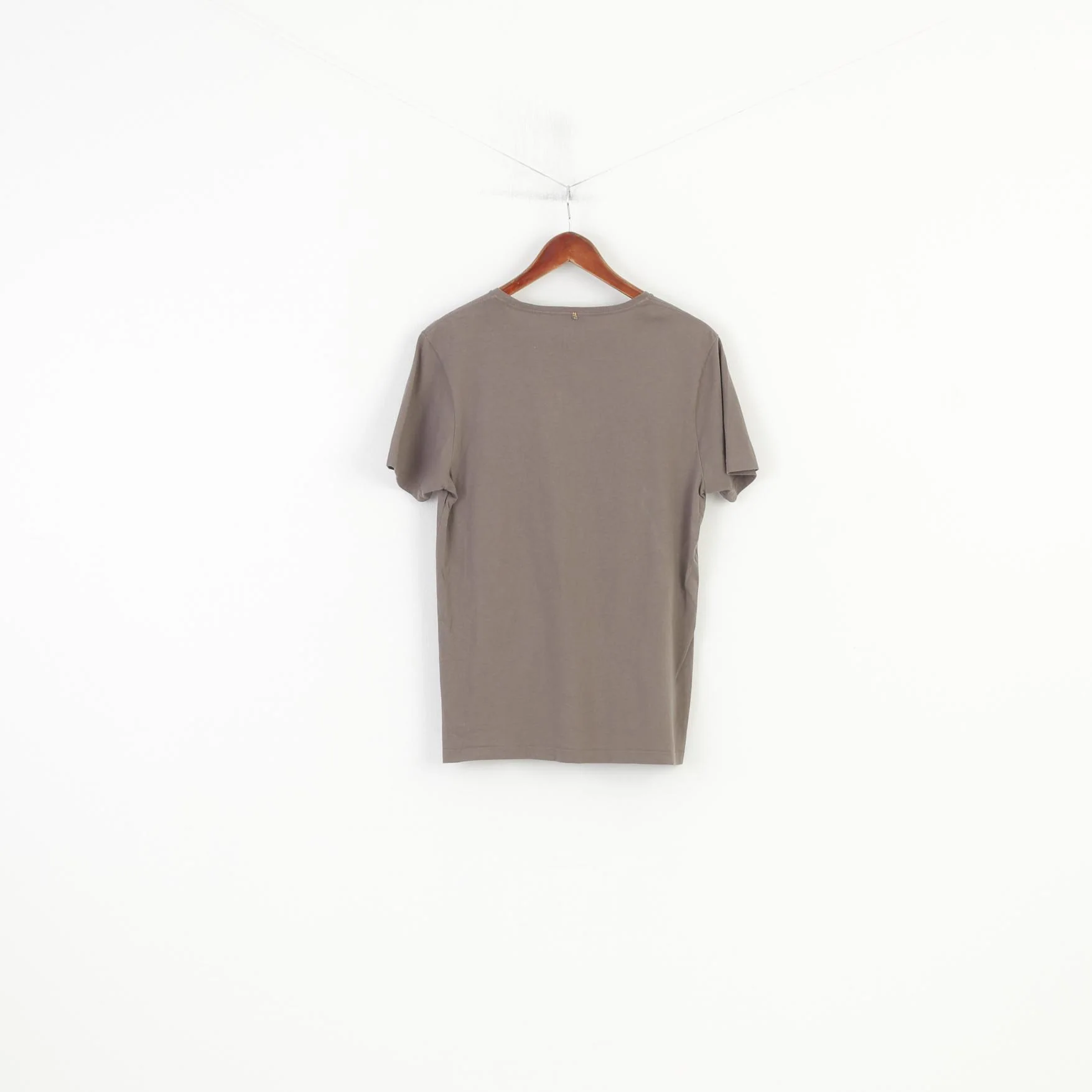 Pretty Green Men M T-Shirt Grey Short Sleeve Crew Neck Cotton Top - Image 7