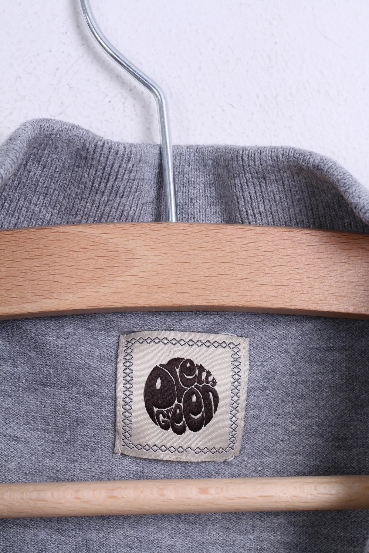 Pretty Green Mens S Polo Shirt Cotton Grey Sport Short Sleeve - Image 4