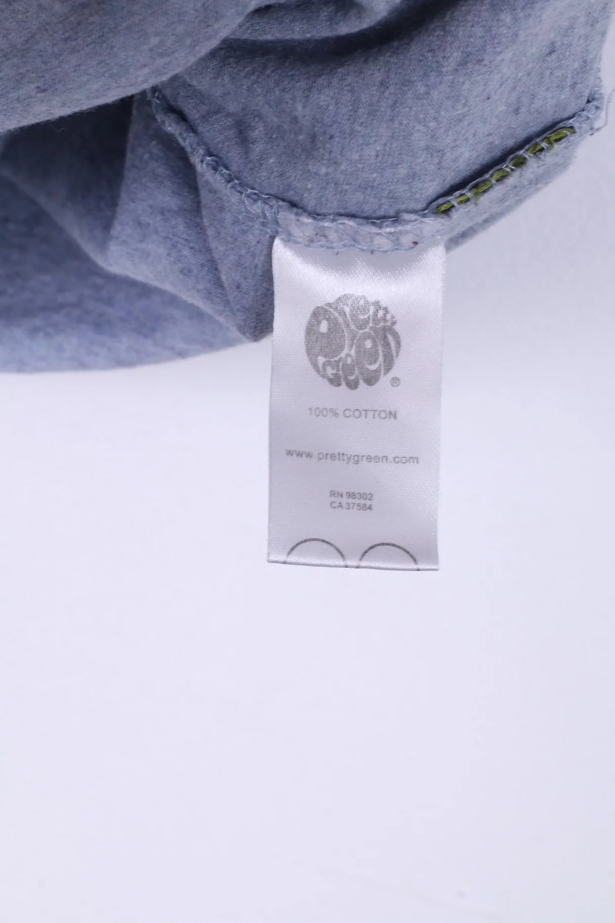 Pretty Green Mens S T-Shirt Grey Crew Neck Pocket Summer Top Cotton - Image 5