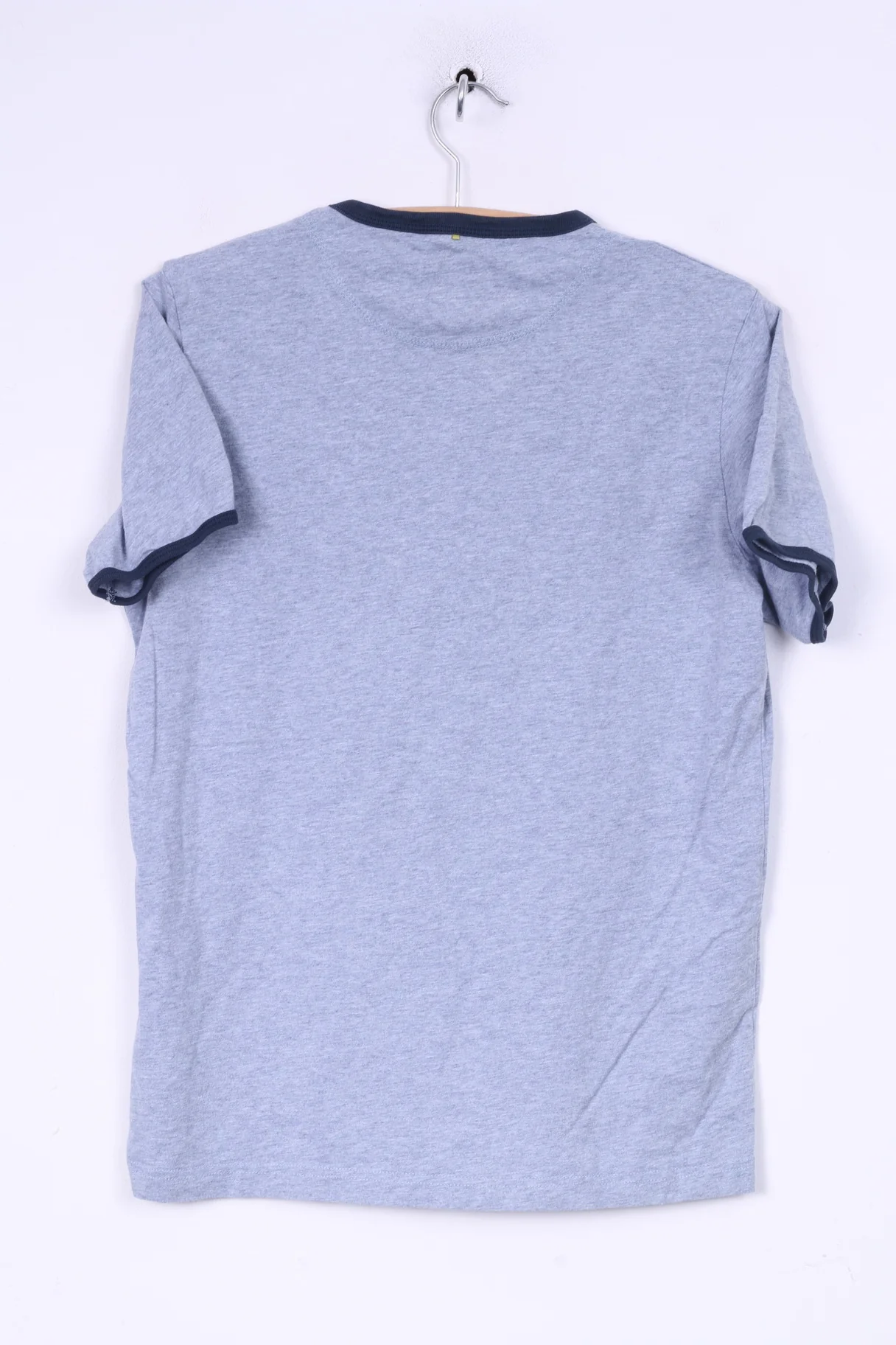 Pretty Green Mens S T-Shirt Grey Crew Neck Pocket Summer Top Cotton - Image 6
