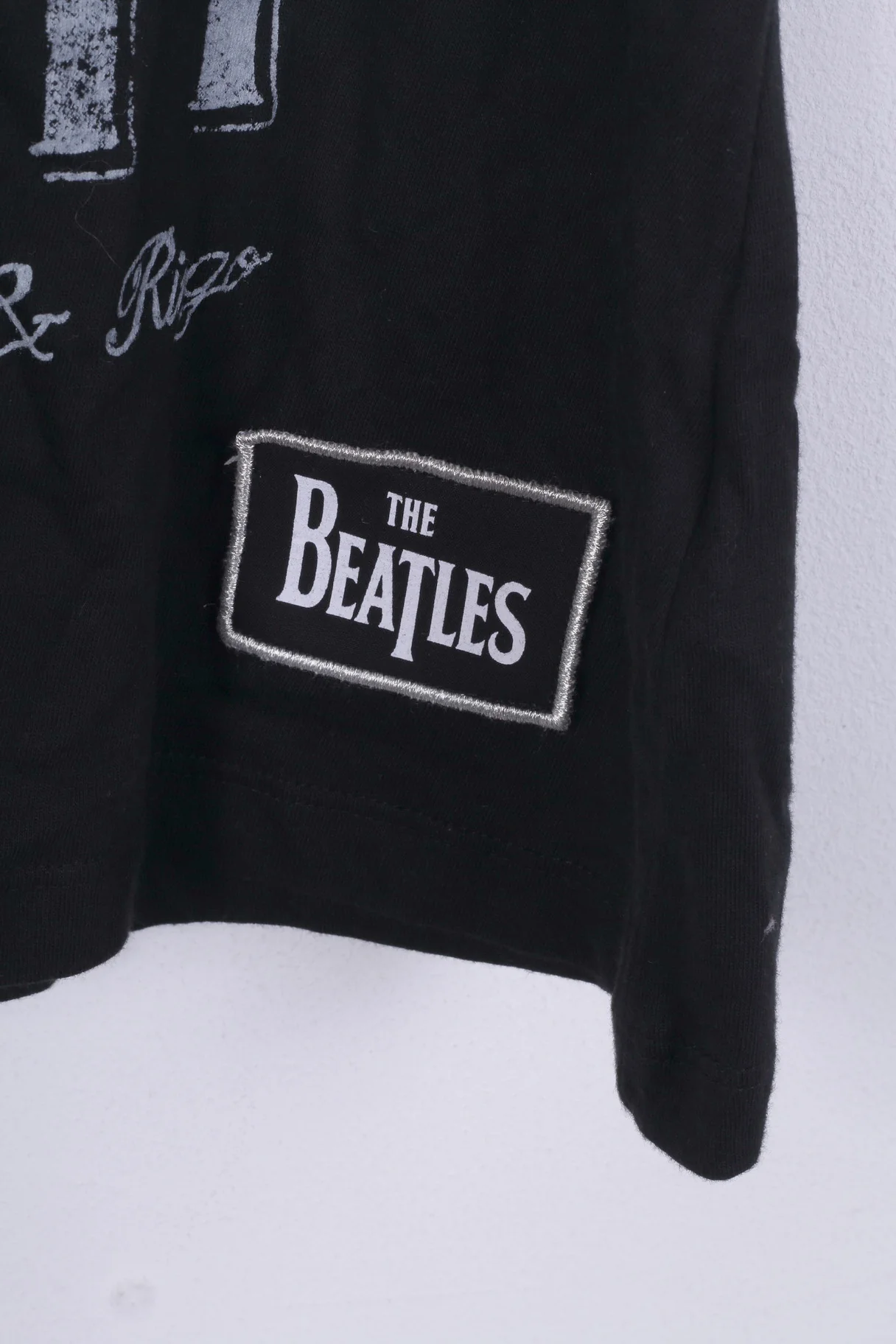 Primark The Beatles Womens 10/12 M Shirt Tank Top Graphic Cotton Black A Hard Days Night - Image 3