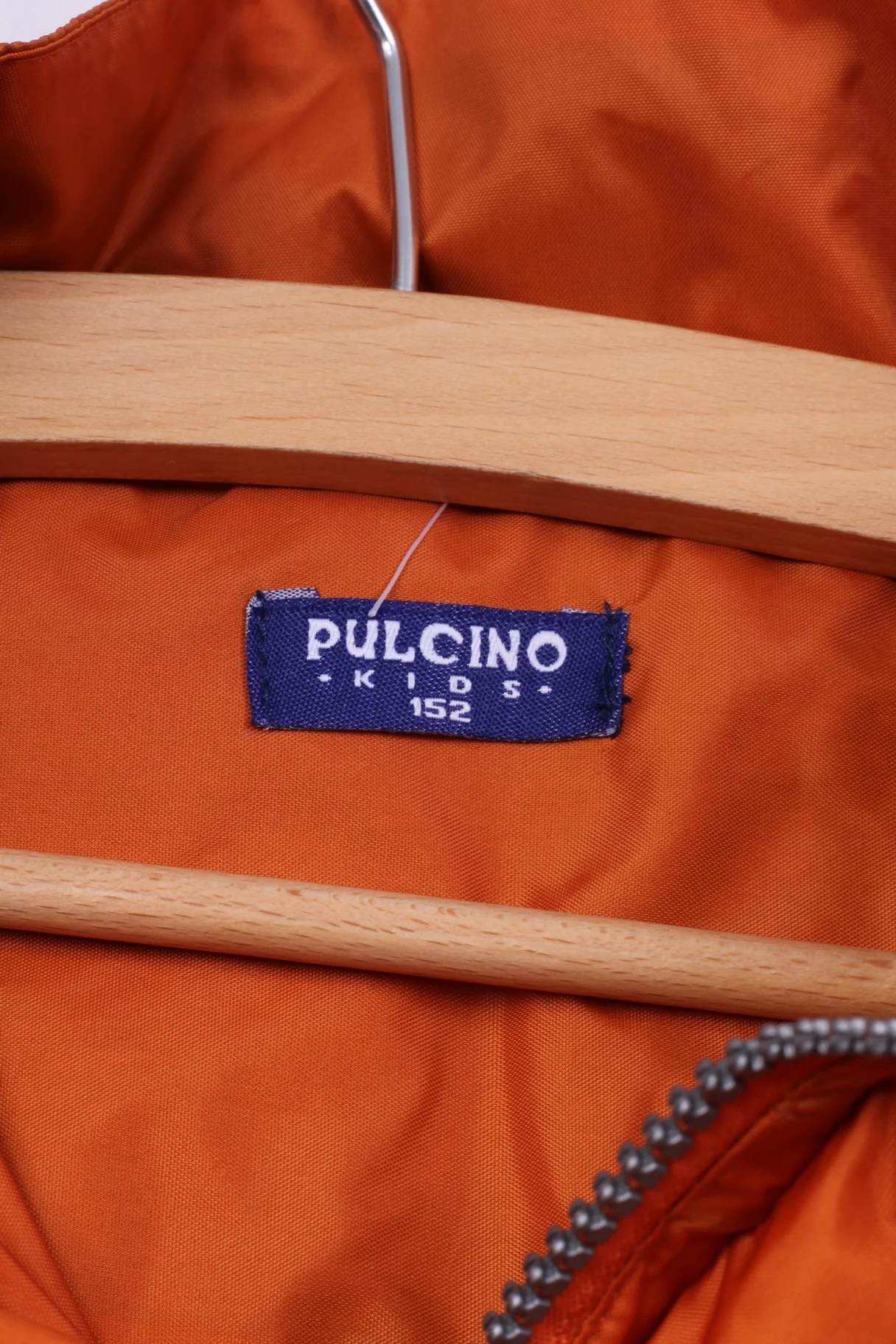 Pulcino Boys 152 Tracksuit Orange Nylon Jacket Trousers Lightweight Set Activewear - Image 5