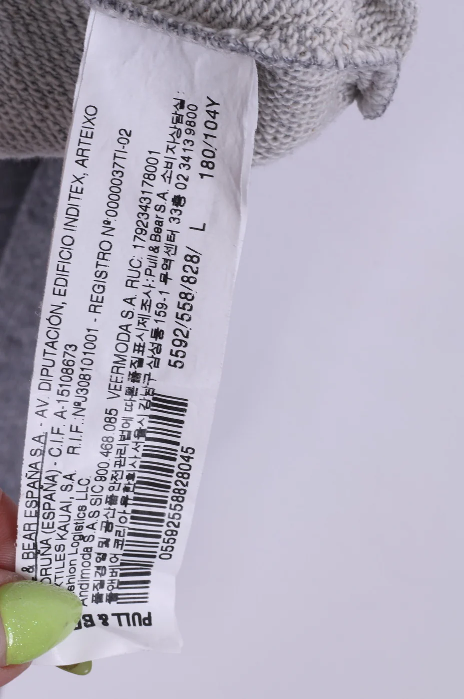 Pull&Bear Mens L Sweatshirt Grey Sport Cotton Livin For The City - Image 4