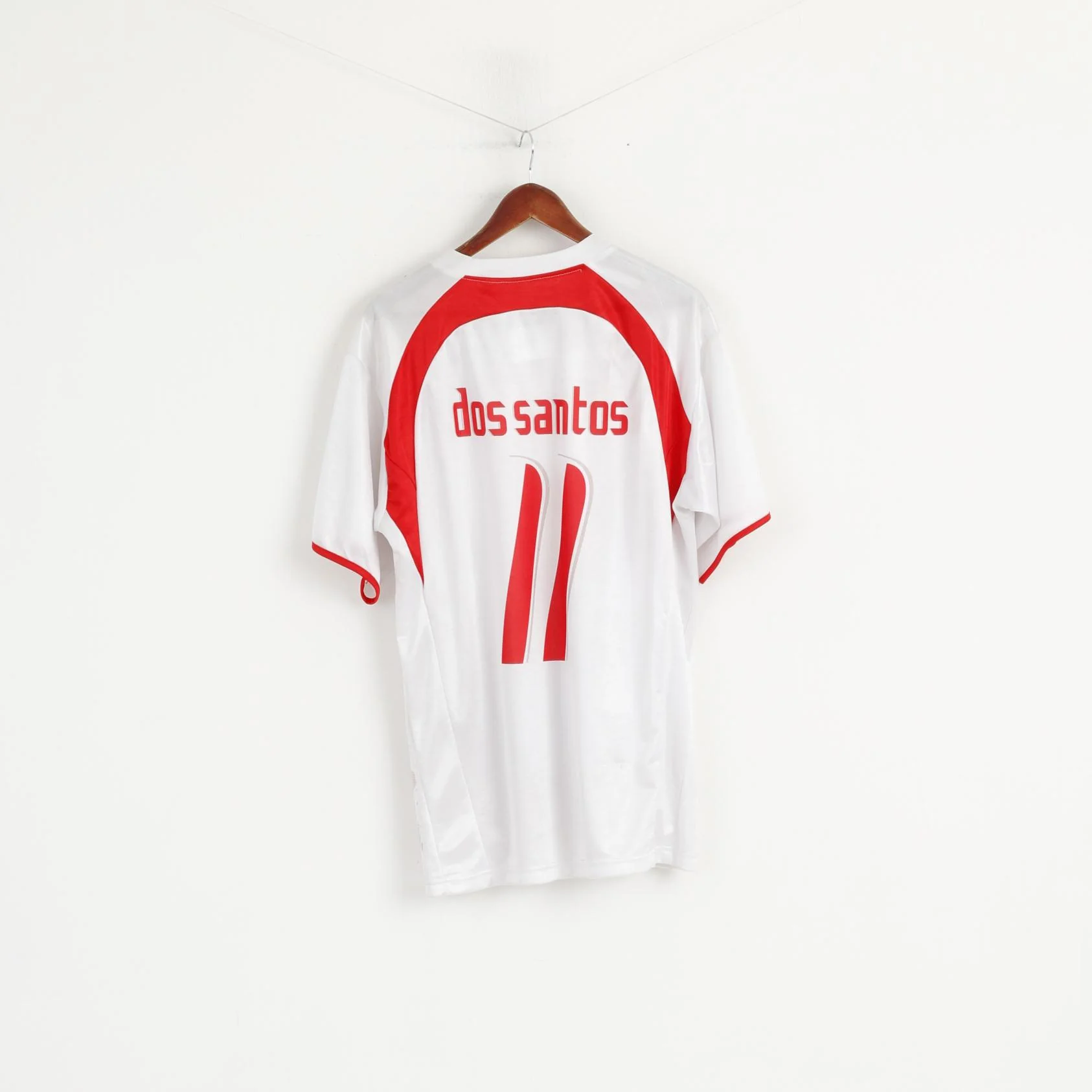 Puma Federation Tunisienne Men XXL Shirt White Football Dos Santos #11 Jersey - Image 5