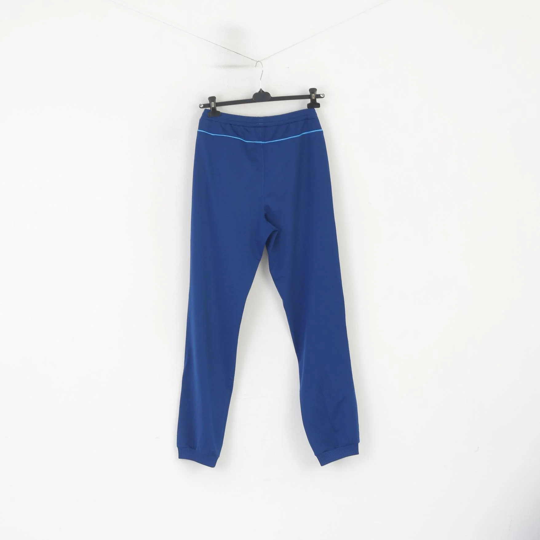 Puma Men M Sweatpants Navy Shiny Retro Activewear Training Vintage Trousers - Image 7