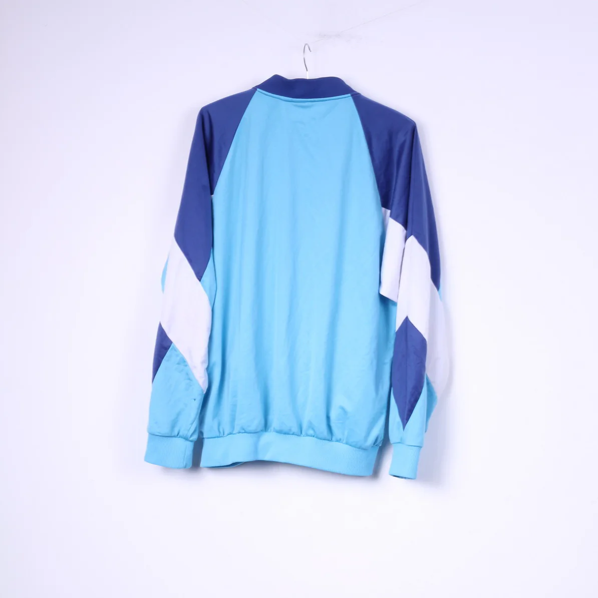 Puma Men 8 2XL Sweatshirt Blue Vintage Full Zipper Shiny Sportswear Top - Image 6