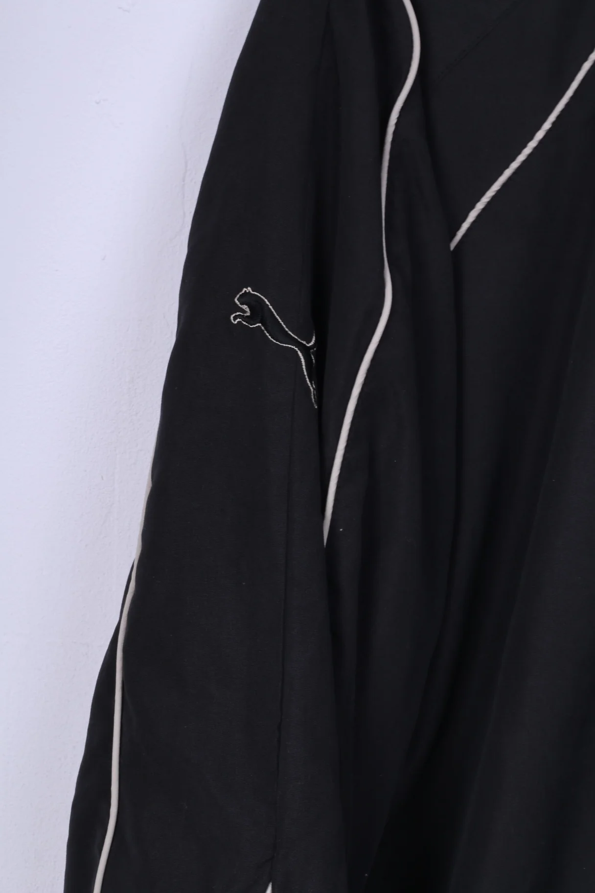 Puma Mens L Jacket Lightweight Black Full Zipper Sportswear Sport Top Training - Image 3